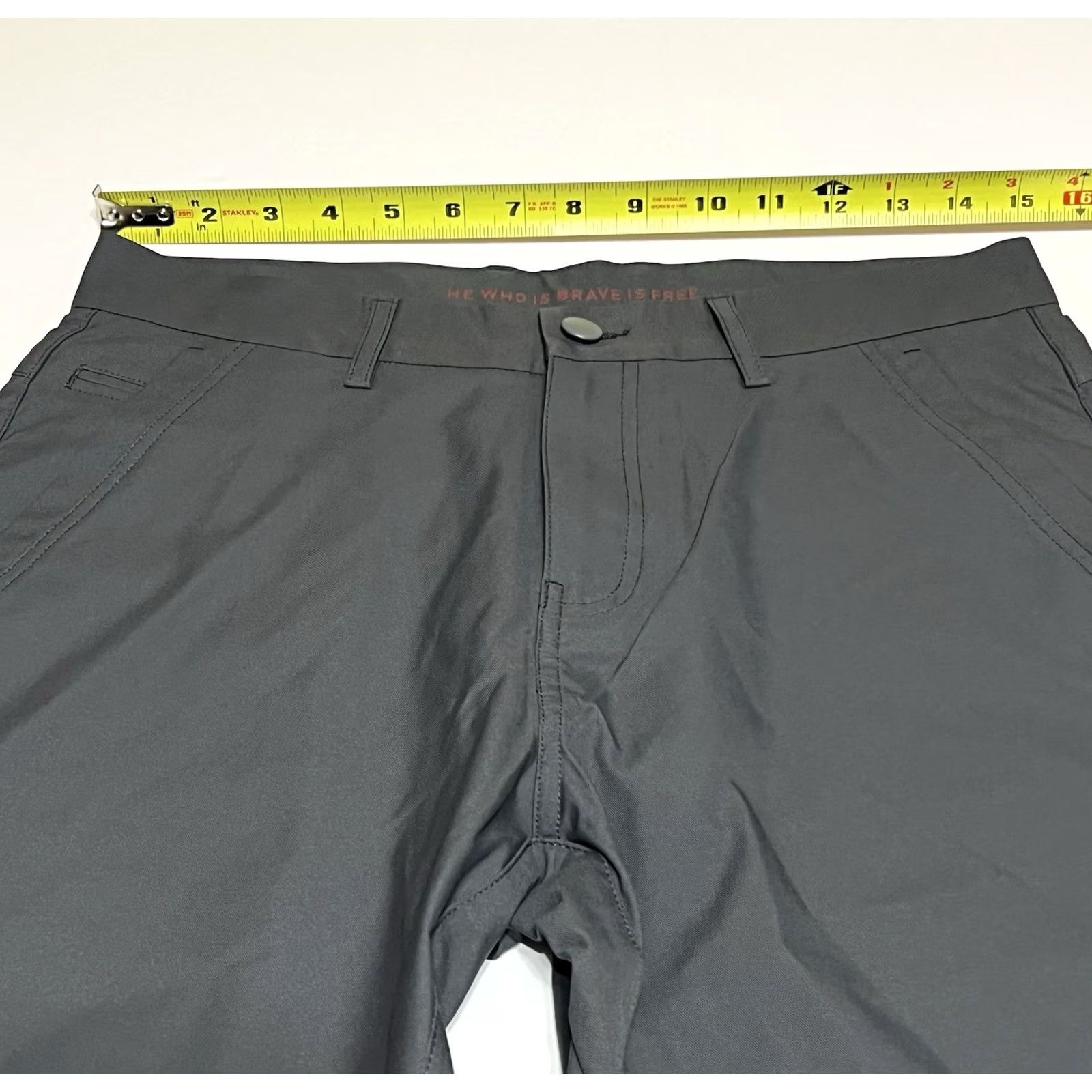 Vintage Marcus Pierce Renegade Pants Mens 30x32 Gray Chino Slim Tapered 30x30.5 5-Pocket Front Flat Front Modern City College Sports Button Zip Regular Size US 30 / EU 46 - 3 Thumbnail