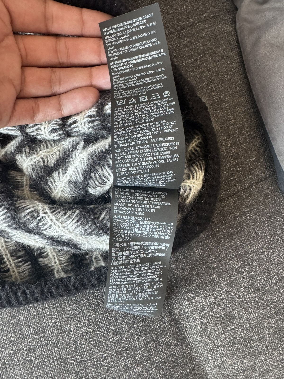 Saint Laurent Paris YSL Checkered Sweater Size US M / EU 48-50 / 2 - 7 Thumbnail