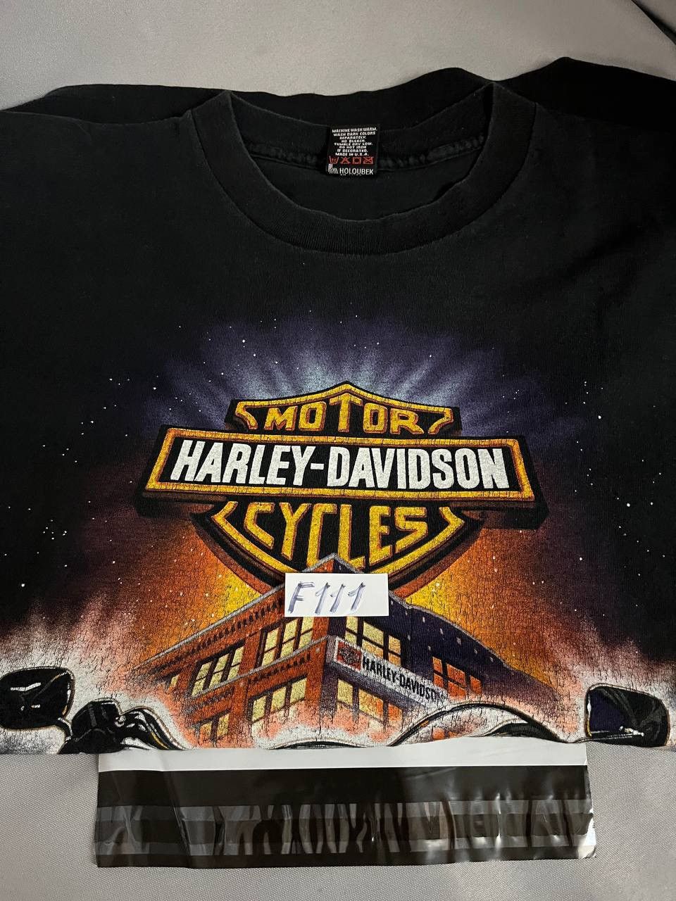 Harley Davidson Harley Davidson Tee T Shirt Vintage Black 1990s Size US XXL / EU 58 / 5 - 12 Thumbnail