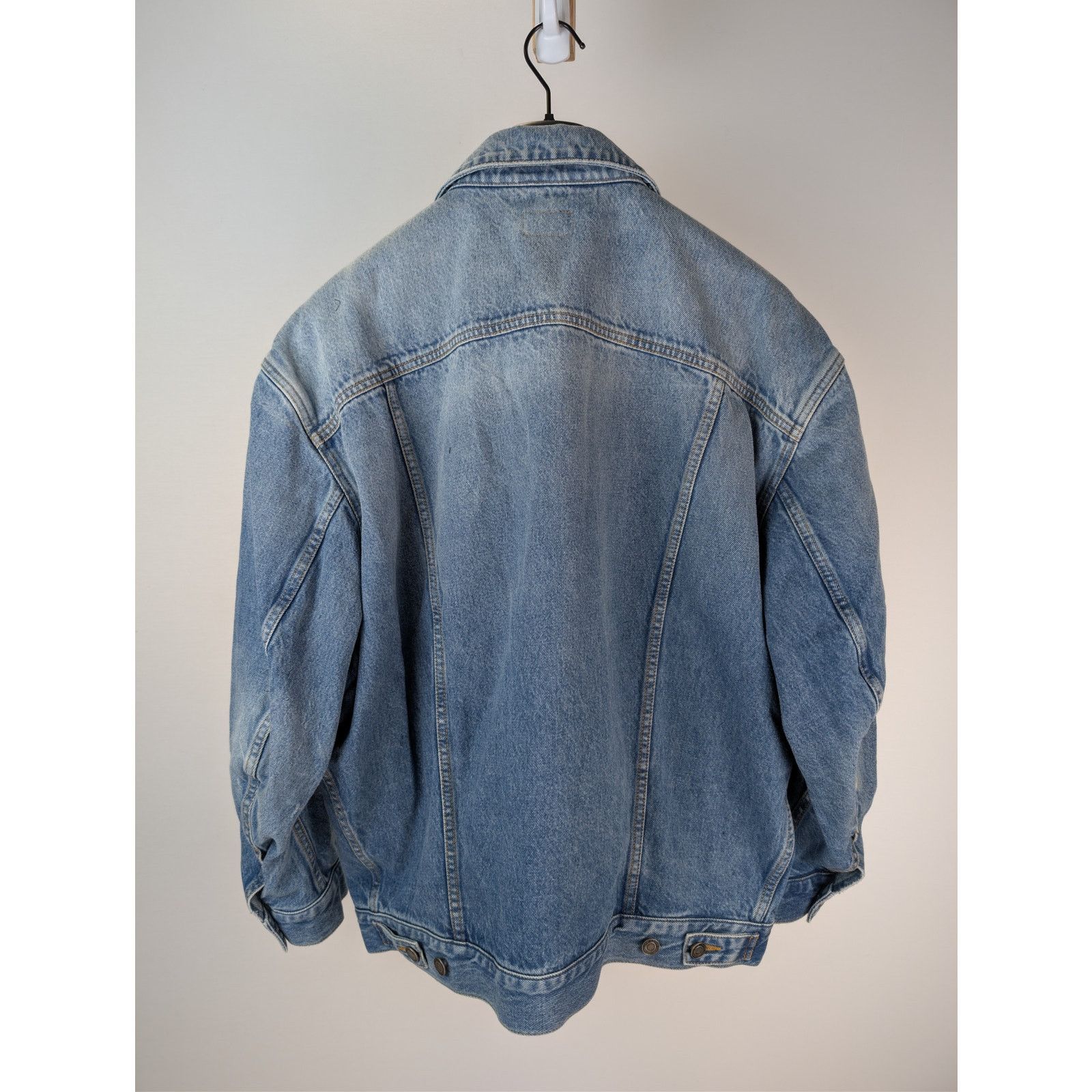 Saint Laurent Paris o1rshd1 Egg Shape Denim Jacket in Plain Lake Medium Blue Size US S / EU 44-46 / 1 - 16 Thumbnail