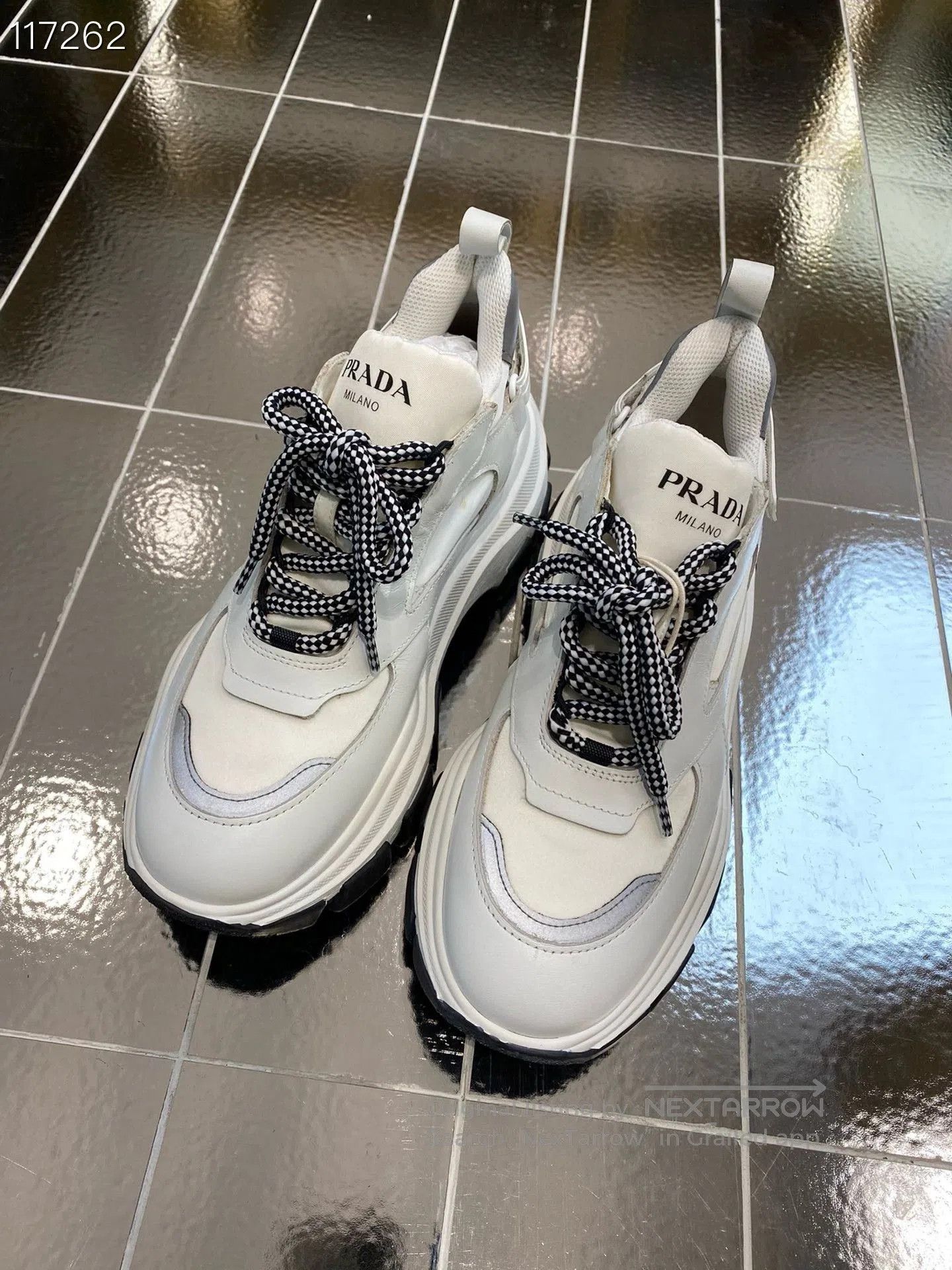 Prada Prada White Dad Shoes Size 38. Size US 7 / IT 37 - 1 Thumbnail