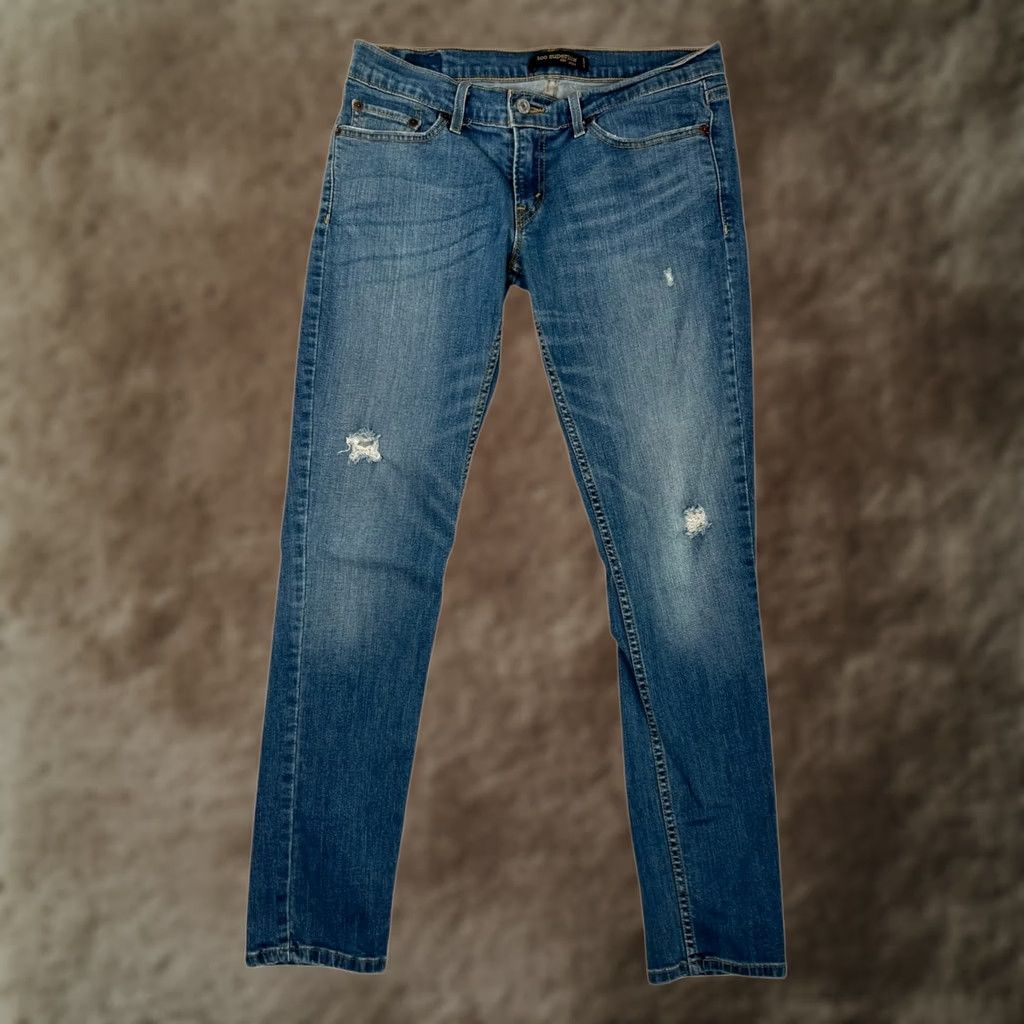Levi's Levi's Jeans 524 Too Superlow Women 9 M 30x29 Low Rise Stretch Denim Skinny Pockets Women Size 30" / US 8 / IT 44 - 1 Thumbnail