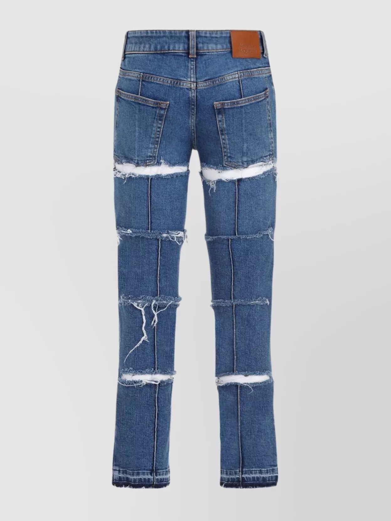 Alexander McQueen o1y0325 Denim Pant in Blue Size 26" / US 2 / IT 38 - 2 Thumbnail