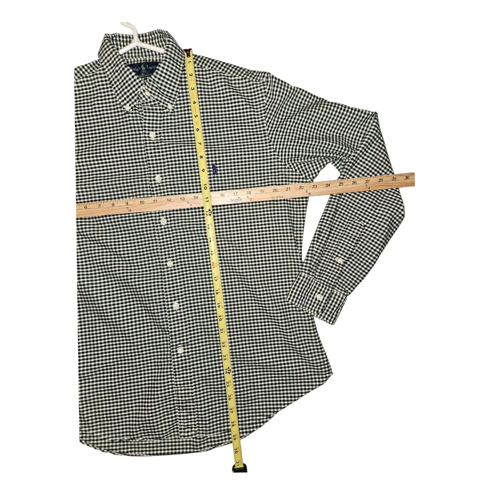 Ralph Lauren VINTAGE Ralph Lauren Shirt Mens L Green Button Down Men Gingham Check Long Sleeve VGT Size US L / EU 52-54 / 3 - 4 Thumbnail