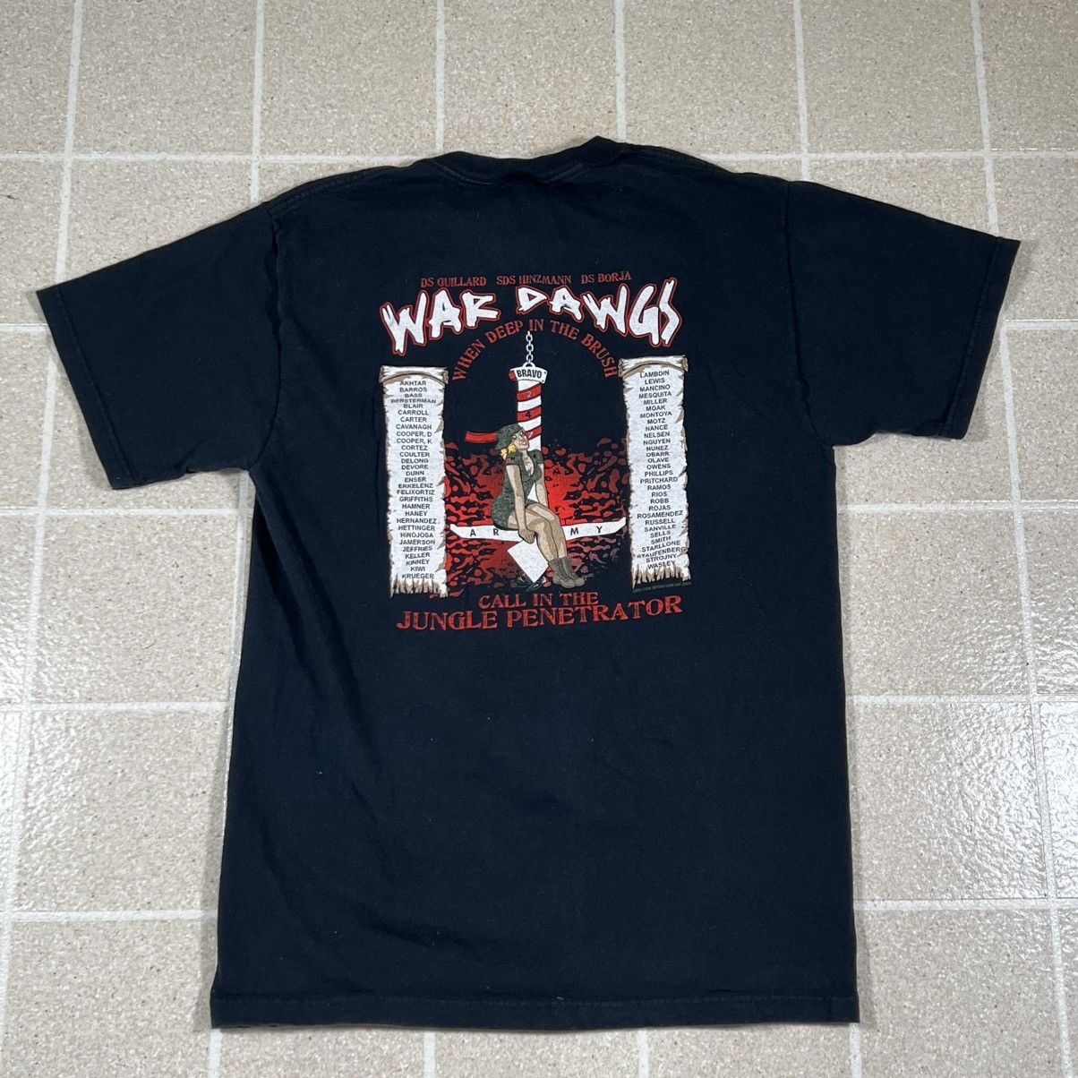 Fruit Of The Loom Y2K Bravo Company War Dawgs Military Army Tshirt Sz M Size US M / EU 48-50 / 2 - 1 Thumbnail