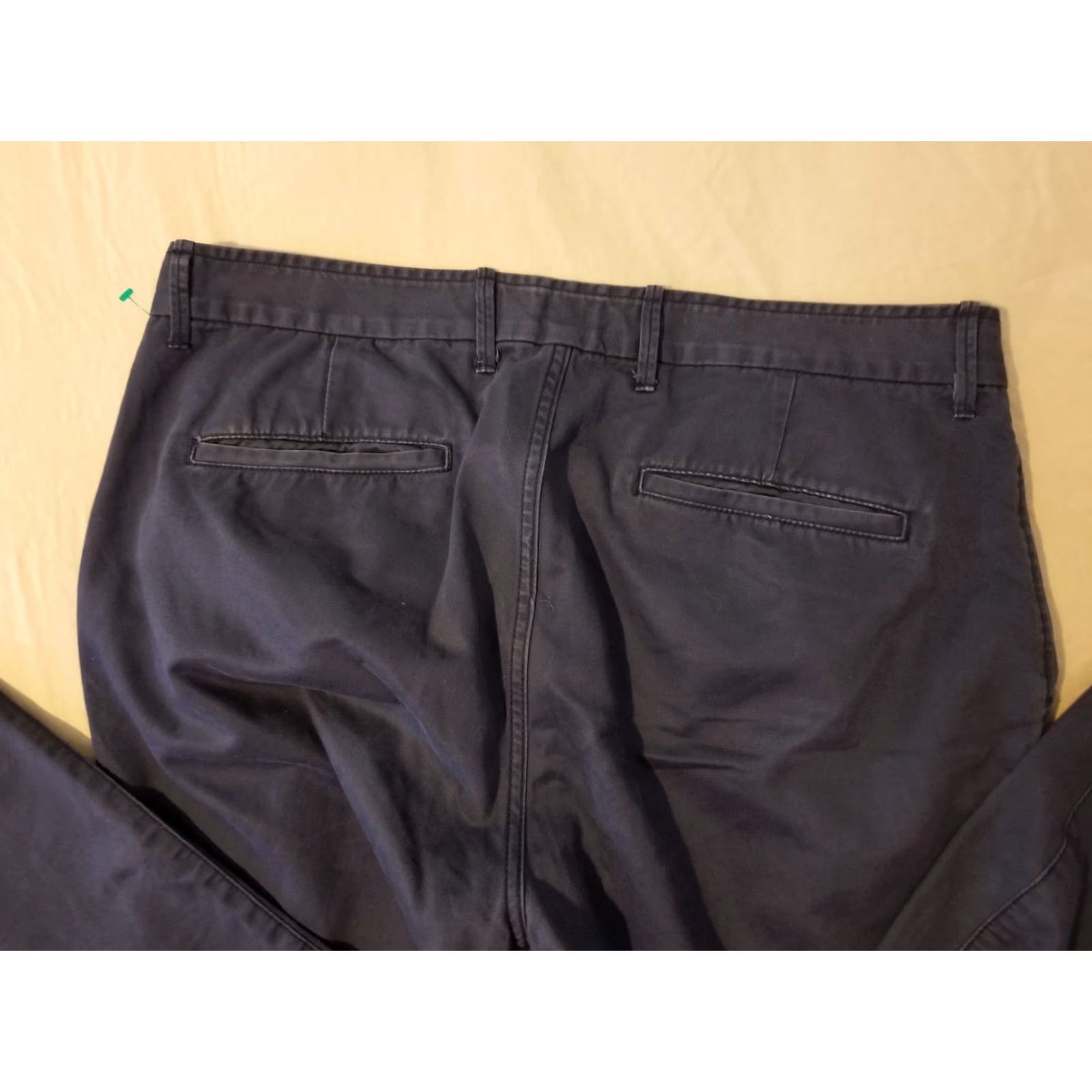 Gap Gap Pants Mens 38x30 38x29 Navy Blue Chino Trousers Flat Front Cotton Casual Slacks 1969 Straight Leg Size US 38 / EU 54 - 2 Thumbnail