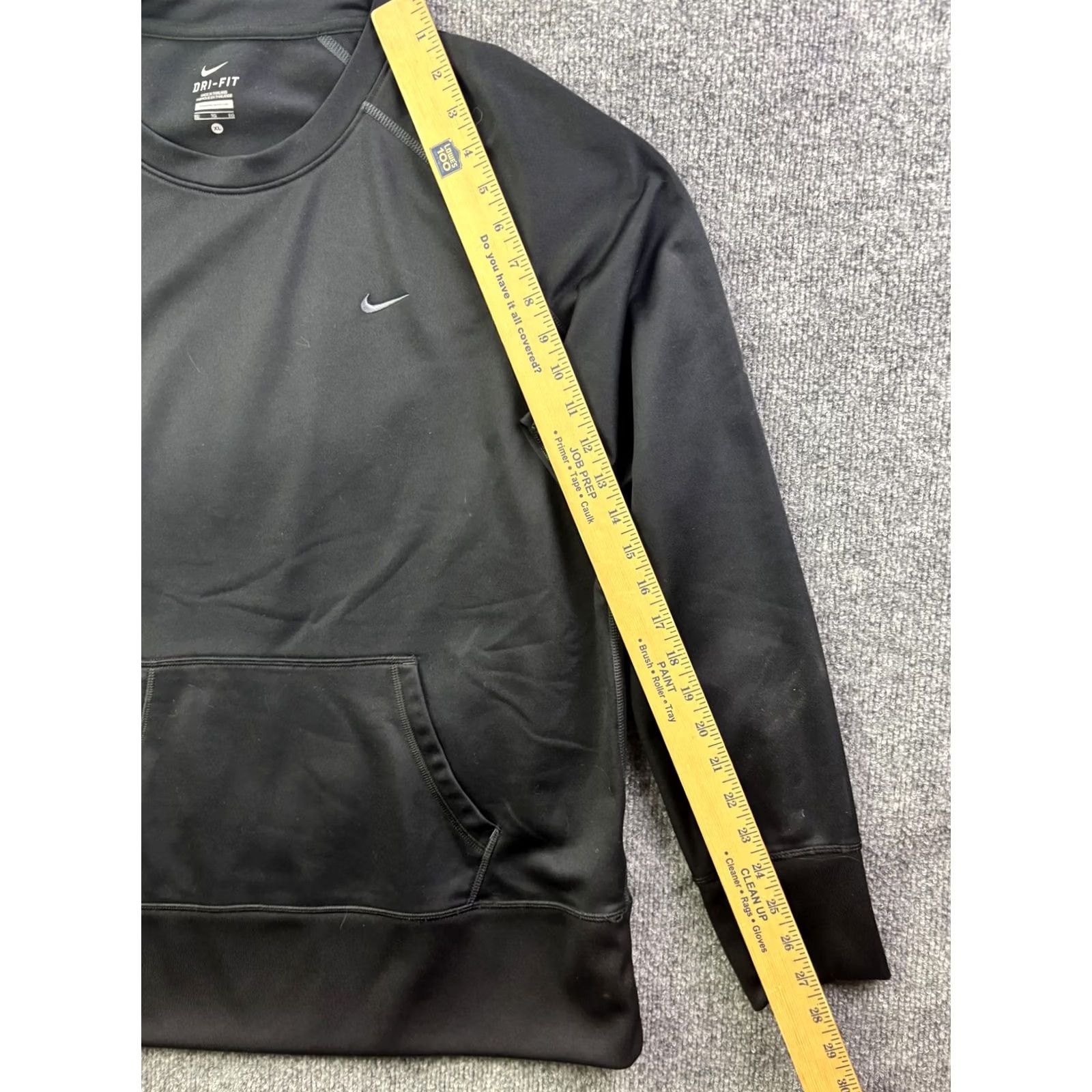 Nike Nike Sweatshirt Mens XL Black Dri-FIT Crewneck Pullover Kangaroo Pocket Athletic Size US XL / EU 56 / 4 - 3 Thumbnail