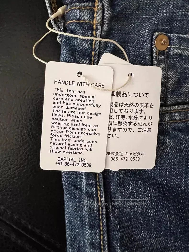 Kapital Kapital 5P Monkey TH Washed Jeans. Size US 38 / EU 54 - 4 Thumbnail