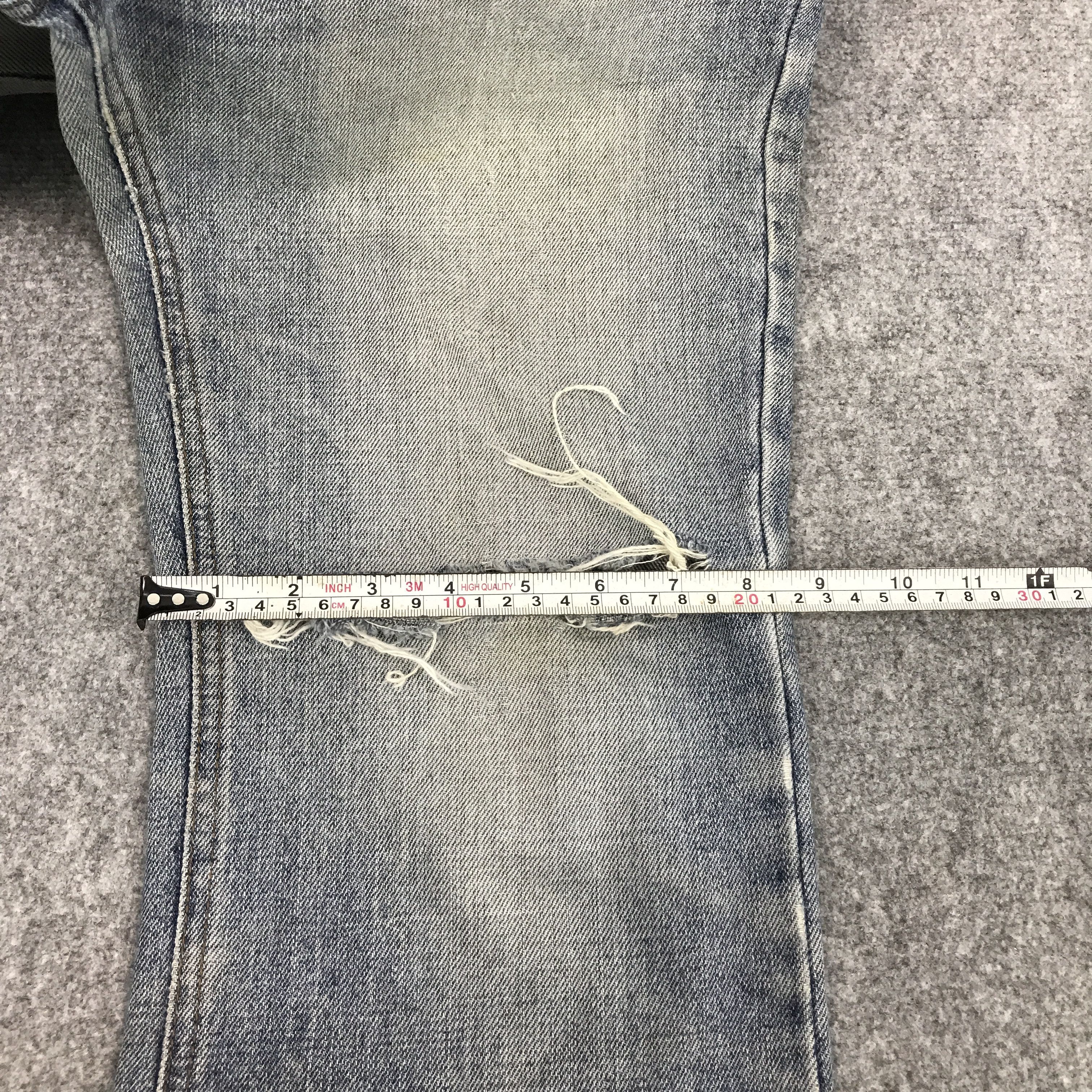 Japanese Brand BOBSON CHESSKING DISTRESSED BOOTCUT JEANS Size US 31 - 12 Thumbnail