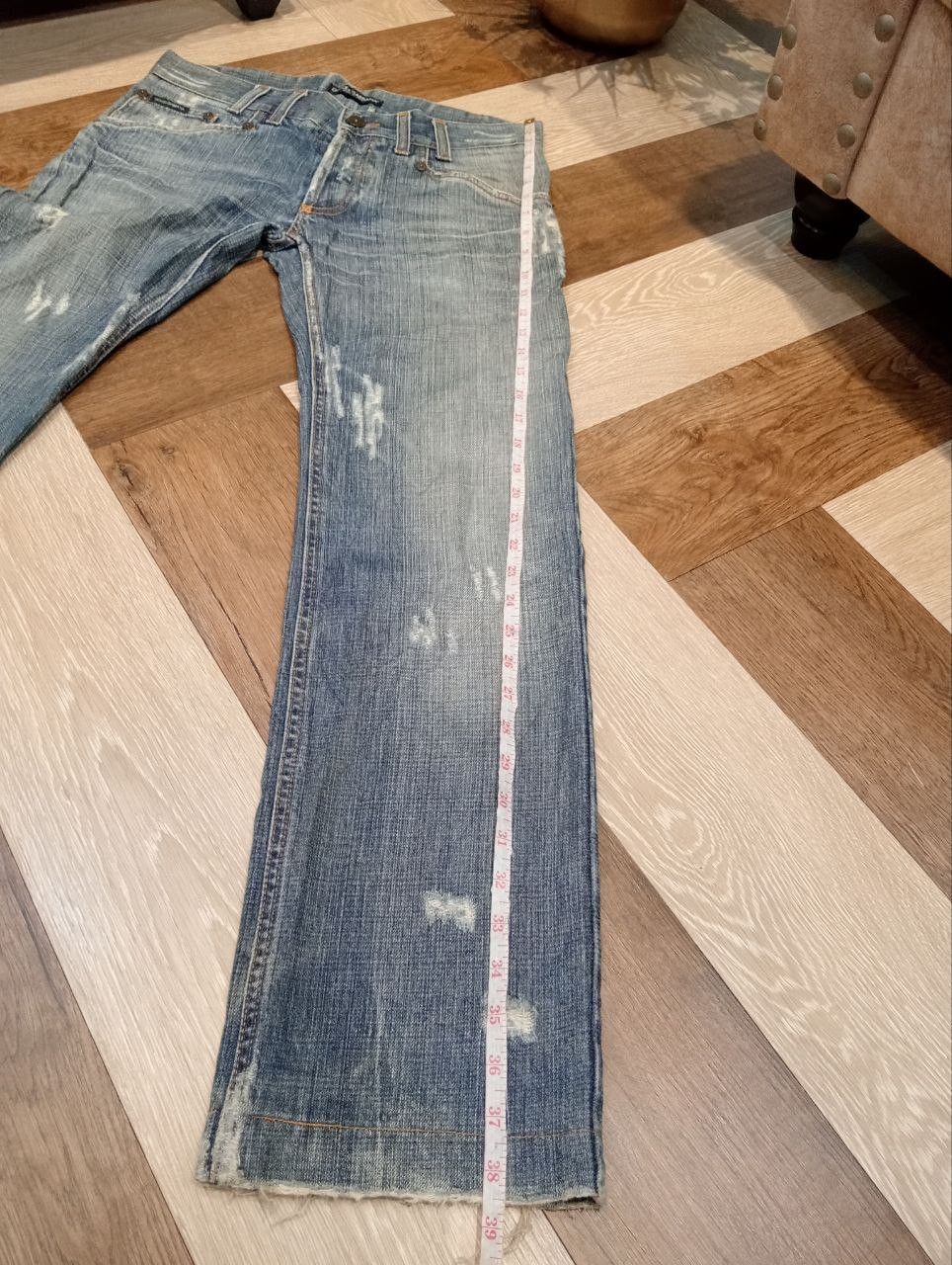 Dolce & Gabbana DOLCE & GABBANA BLUE DENIM DISTRESSED PANTS Size US 32 / EU 48 - 20 Thumbnail