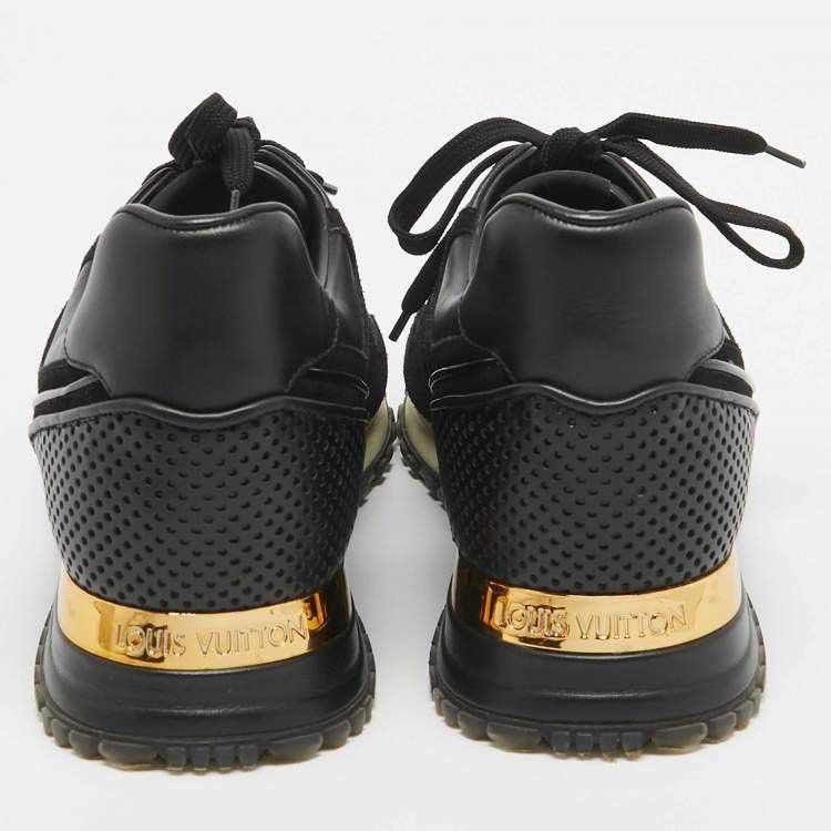 Louis Vuitton Louis Vuitton Black Perforated Run Away Sneakers Size US 6.5 / EU 39-40 - 5 Thumbnail