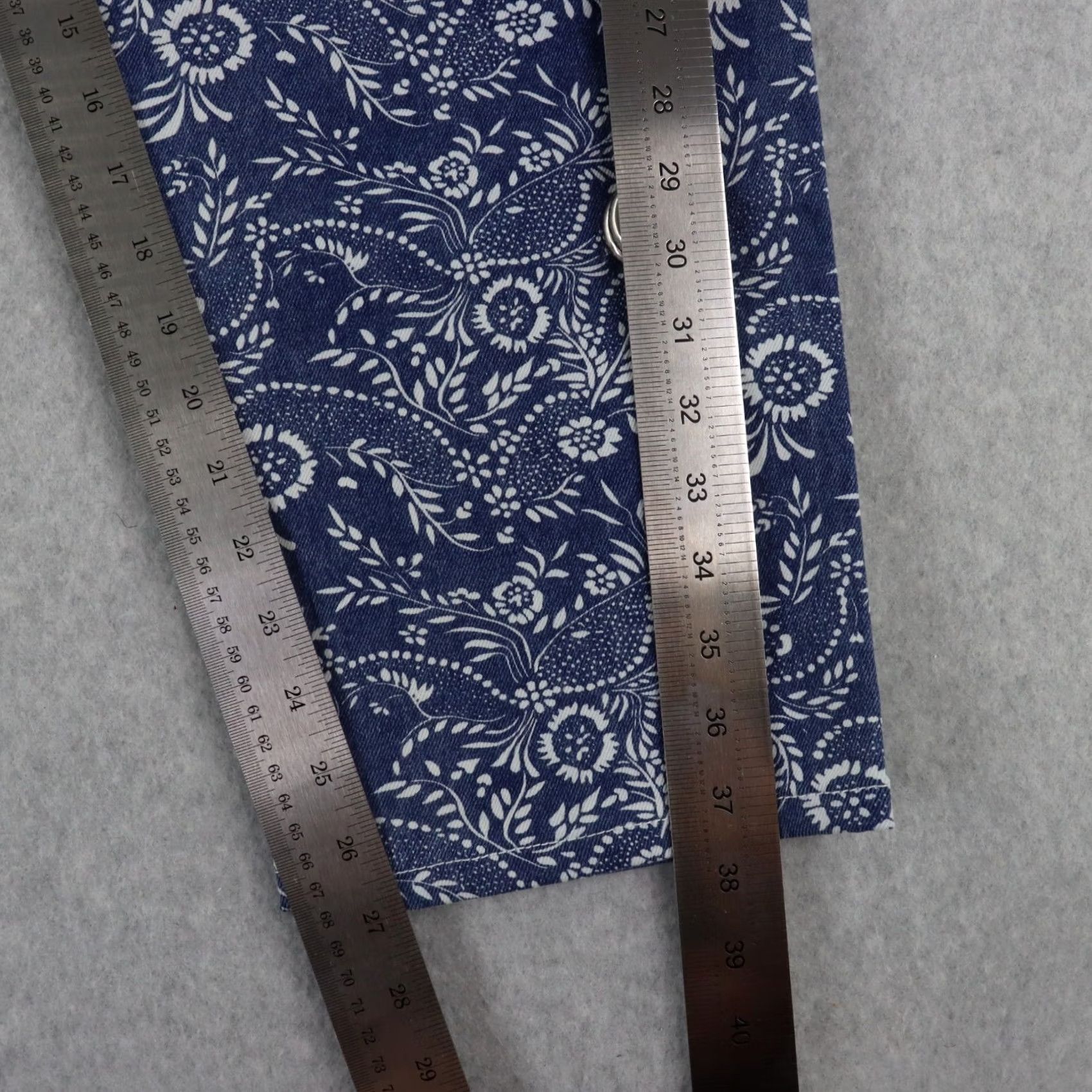 Guess GUESS Mens Jeans 32 Paisley Denim Carpenter Straight Fit Blue 27in Inseam Regular Size 32 Men Size US 32 / EU 48 - 4 Thumbnail