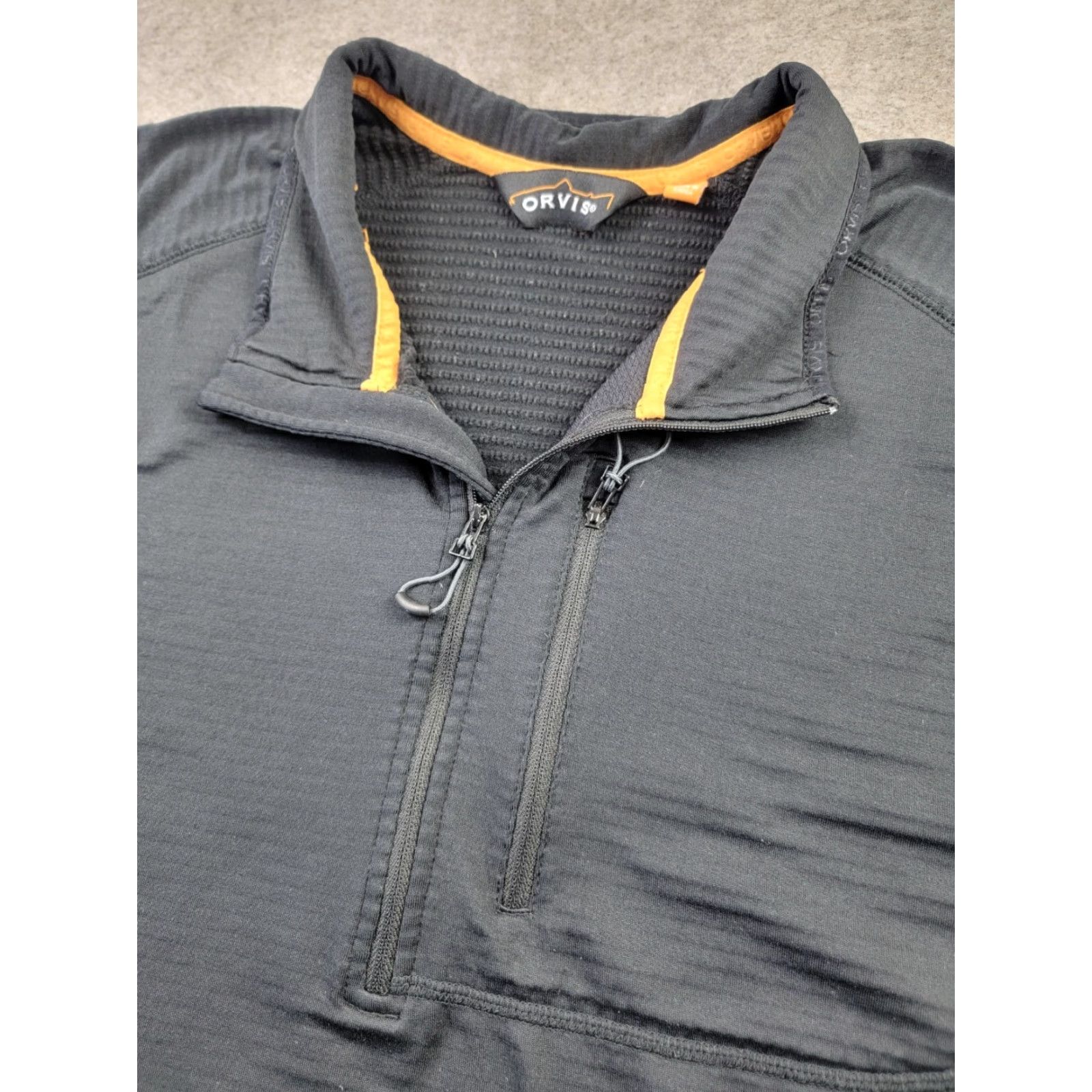 Orvis Orvis Pullover Mens 2XL Black Horseshoe Hills Fleece 1/4 Zip Outdoor Active Shirt Sweater Mens Size US XXL / EU 58 / 5 - 2 Thumbnail