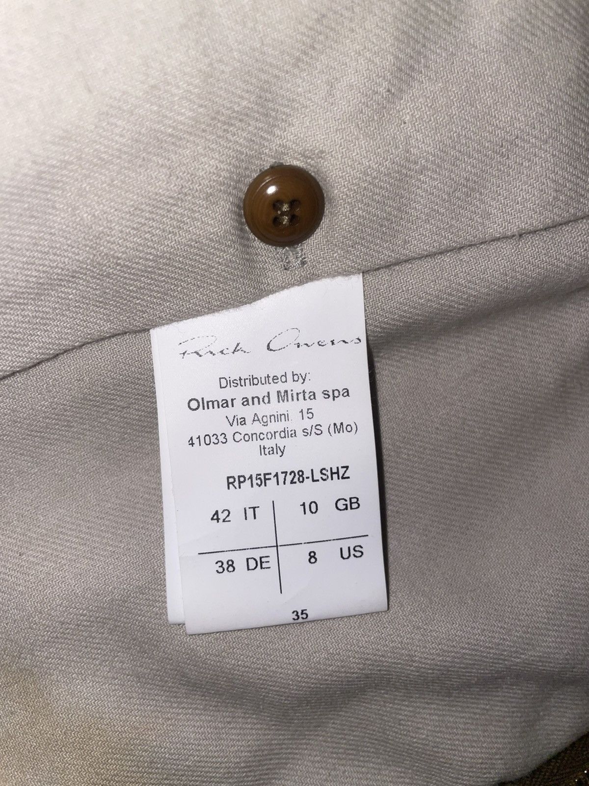 Rick Owens Shearling Leather Jacket