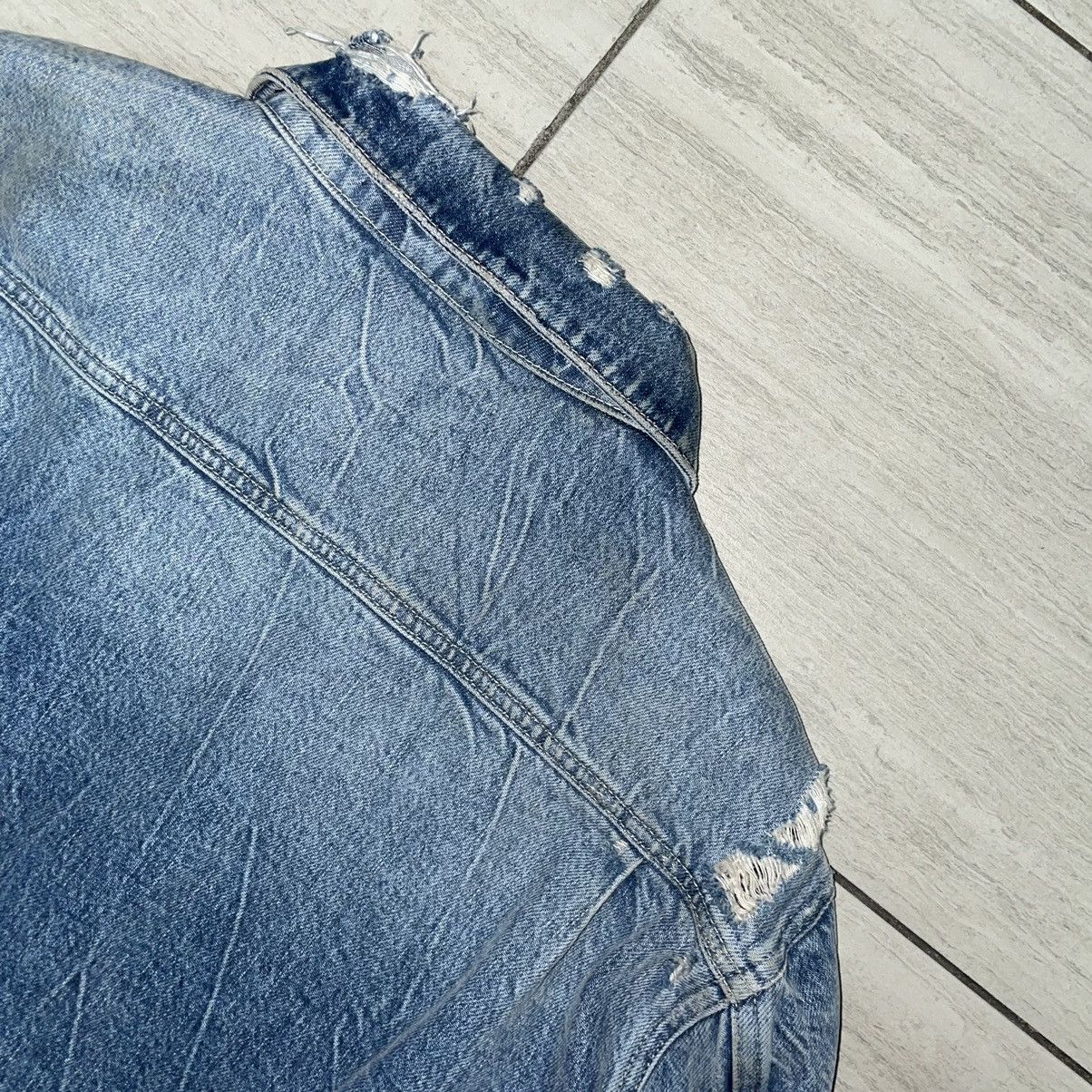 Frame Frame Type 2 Distressed Denim Jacket Blanket Lined Size US S / EU 44-46 / 1 - 8 Thumbnail