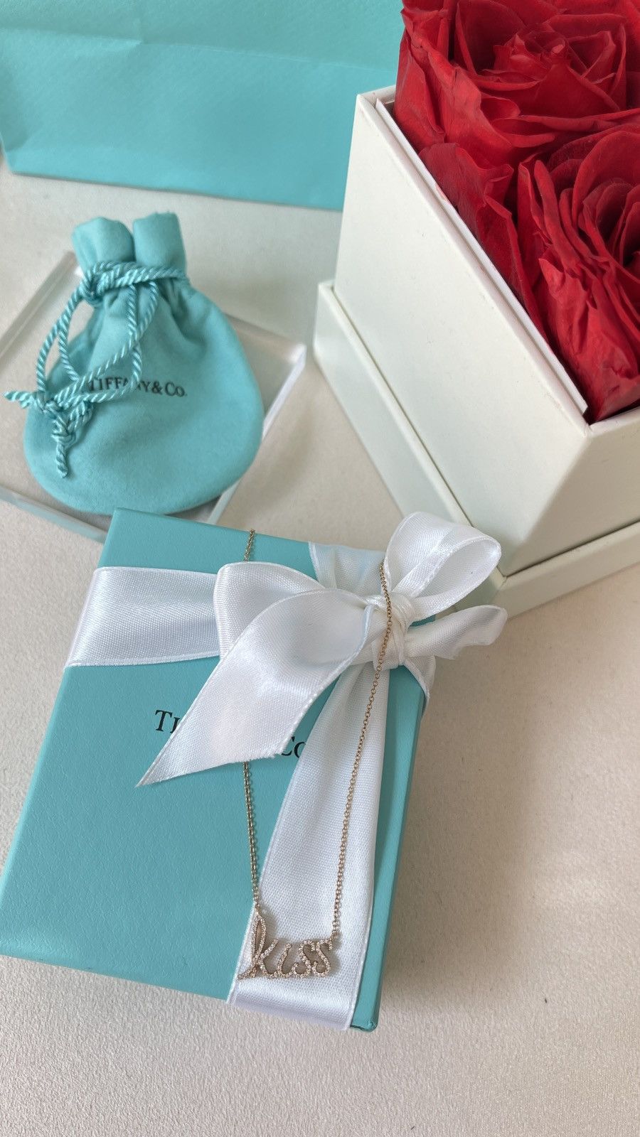 Tiffany & Co. Tiffany & Co. Graffiti Kiss Pendant RG Dia 16” NEW $4,400 Size ONE SIZE - 5 Thumbnail