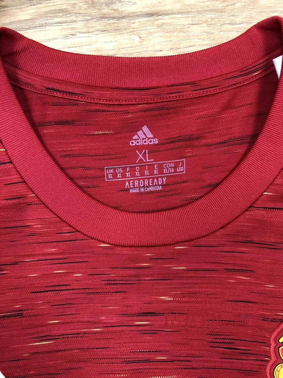 Adidas MANCHESTER UNITED 2020 2021 HOME JERSEY SOCCER MENS Size US XL / EU 56 / 4 - 7 Thumbnail