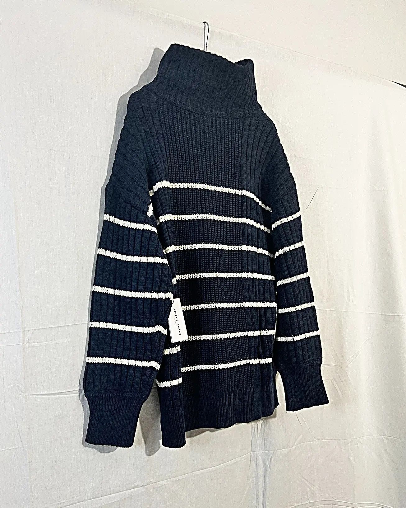 Apiece Apart Cashmere Blend Paloma Oversized Striped Size L / US 10 / IT 46 - 5 Thumbnail