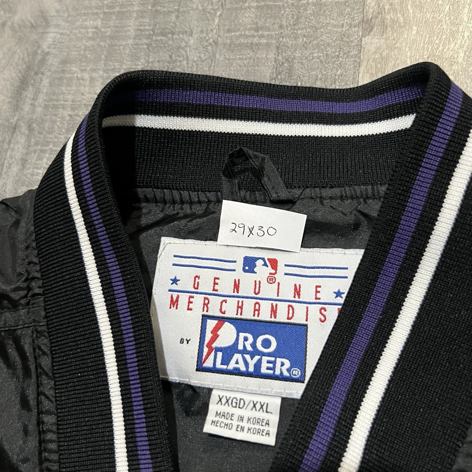 Pro Player VTG Colorado Rockies Pro Player 90s Black Pull Over Jacket Size US XXL / EU 58 / 5 - 4 Thumbnail