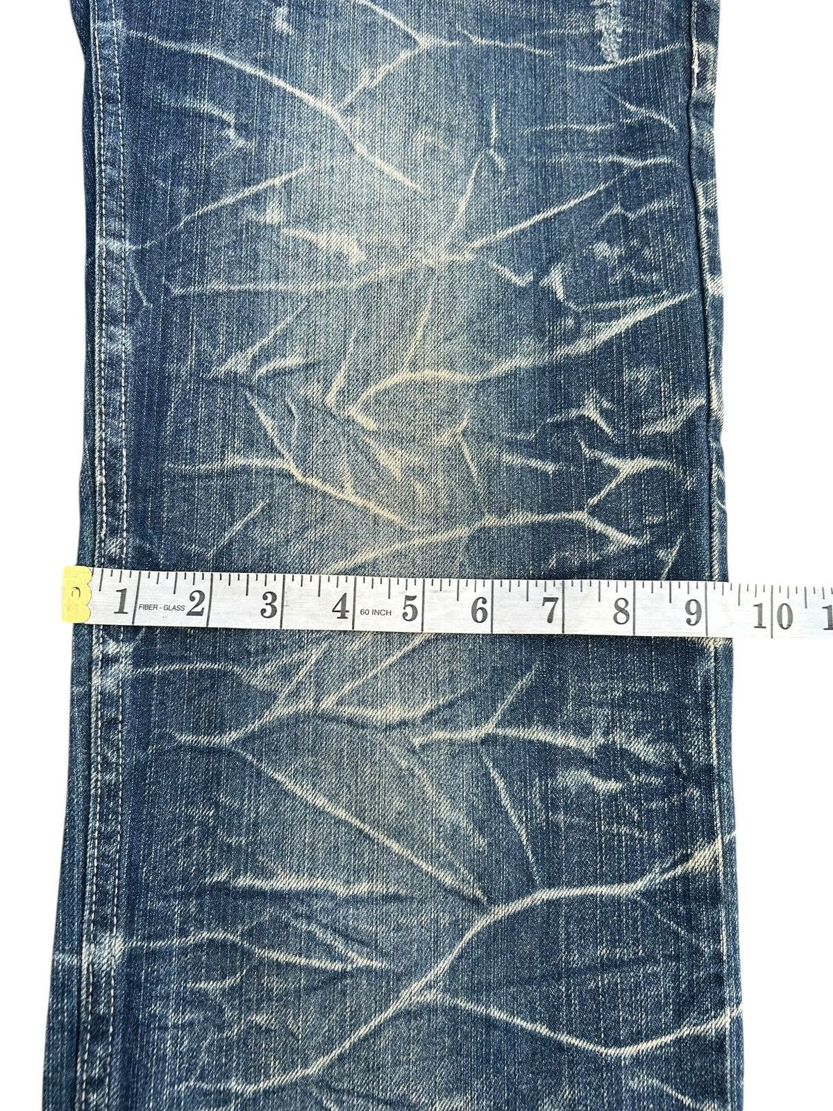 Kapital Nylaus Double Waist Distressed Denim Jeans Size US 31 - 18 Thumbnail