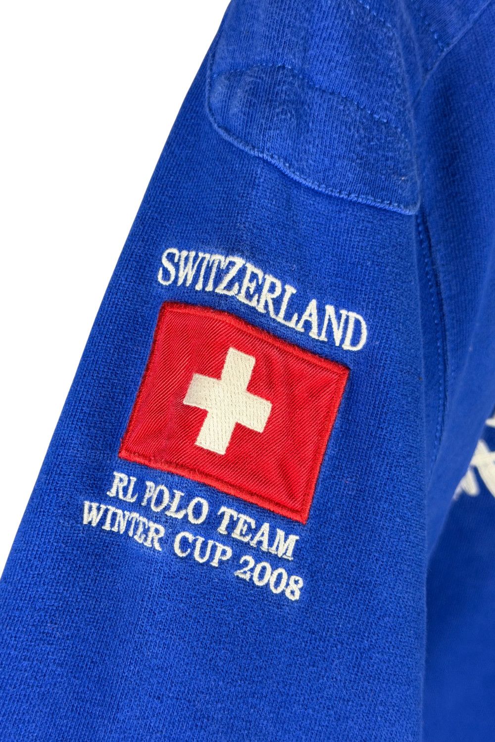 Polo Ralph Lauren 2008 Polo Ralph Lauren Switzerland Rugby Shirt Size US L / EU 52-54 / 3 - 12 Thumbnail