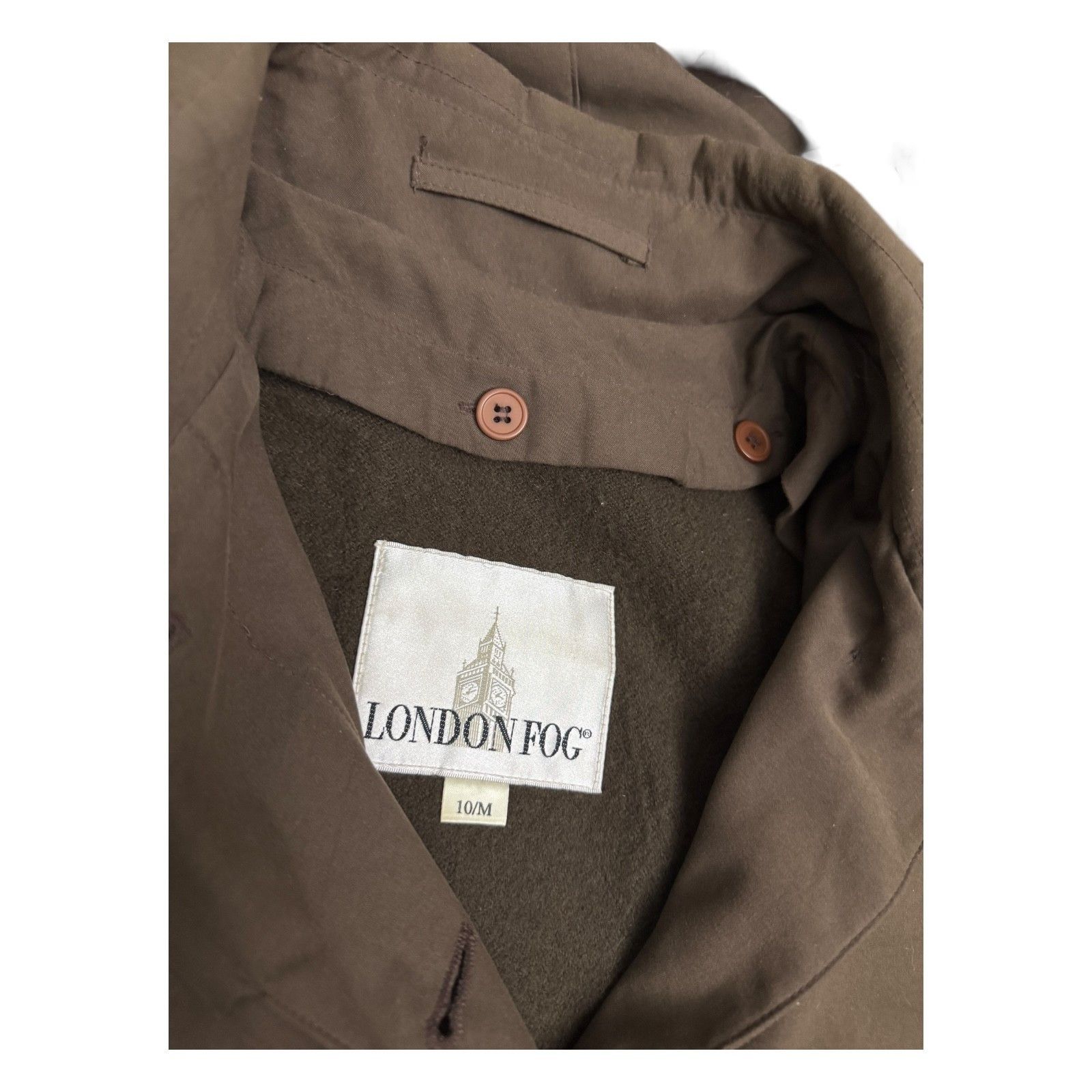 London Fog LONDON FOG Vintage 90s Luxury Fur Long Trench Coat 10 Size L / US 10 / IT 46 - 7 Thumbnail