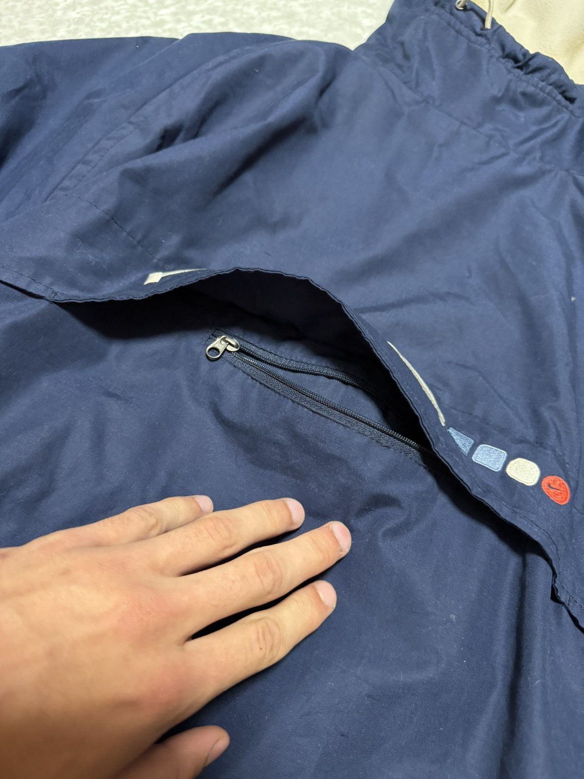ジャケット・アウター NIKE SIDEWINDER REVERSIBLE FLEECE JACKET 90s Nike Reversible Sidewinder Fleece Jacket Brown Blue