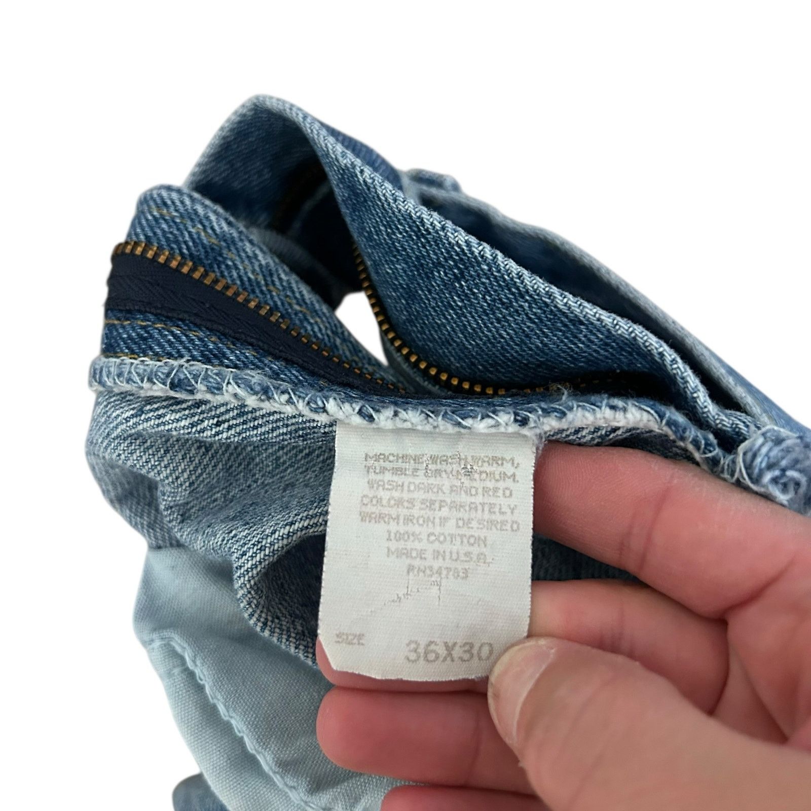 Lee Vintage Lee Straight Leg Jeans Sz 36x30 Size US 36 / EU 52 - 2 Thumbnail