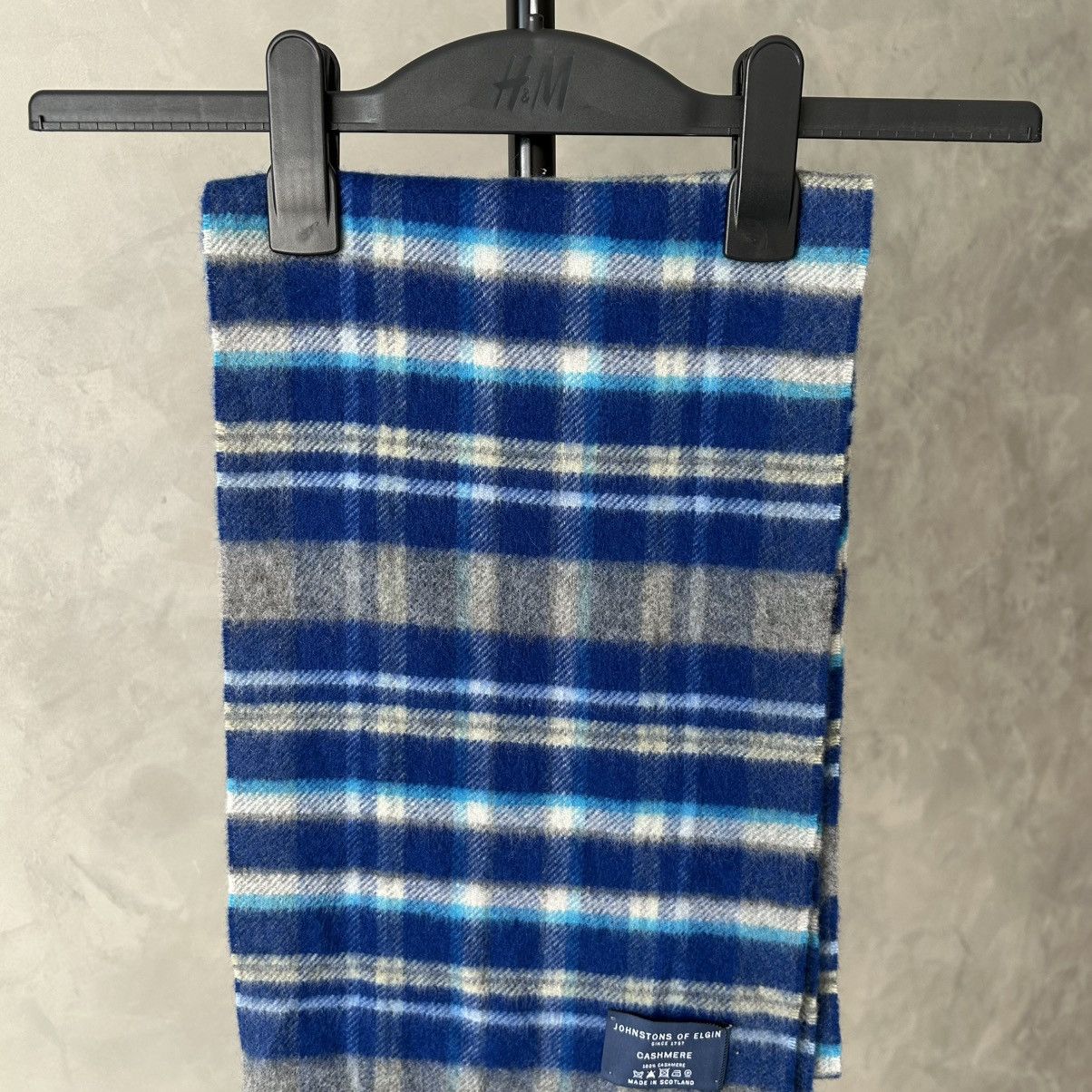 Johnstons Of Elgin NWT! Johnston Of Elgin 100% Cashmere Tartan Scarf Size ONE SIZE - 3 Thumbnail