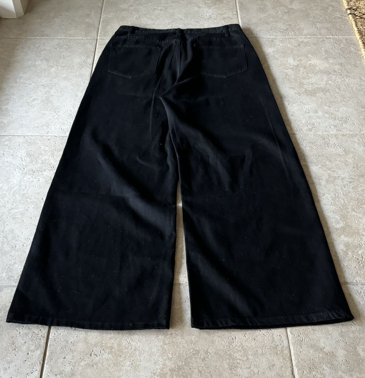 Navy Washed Super Baggy Jeans