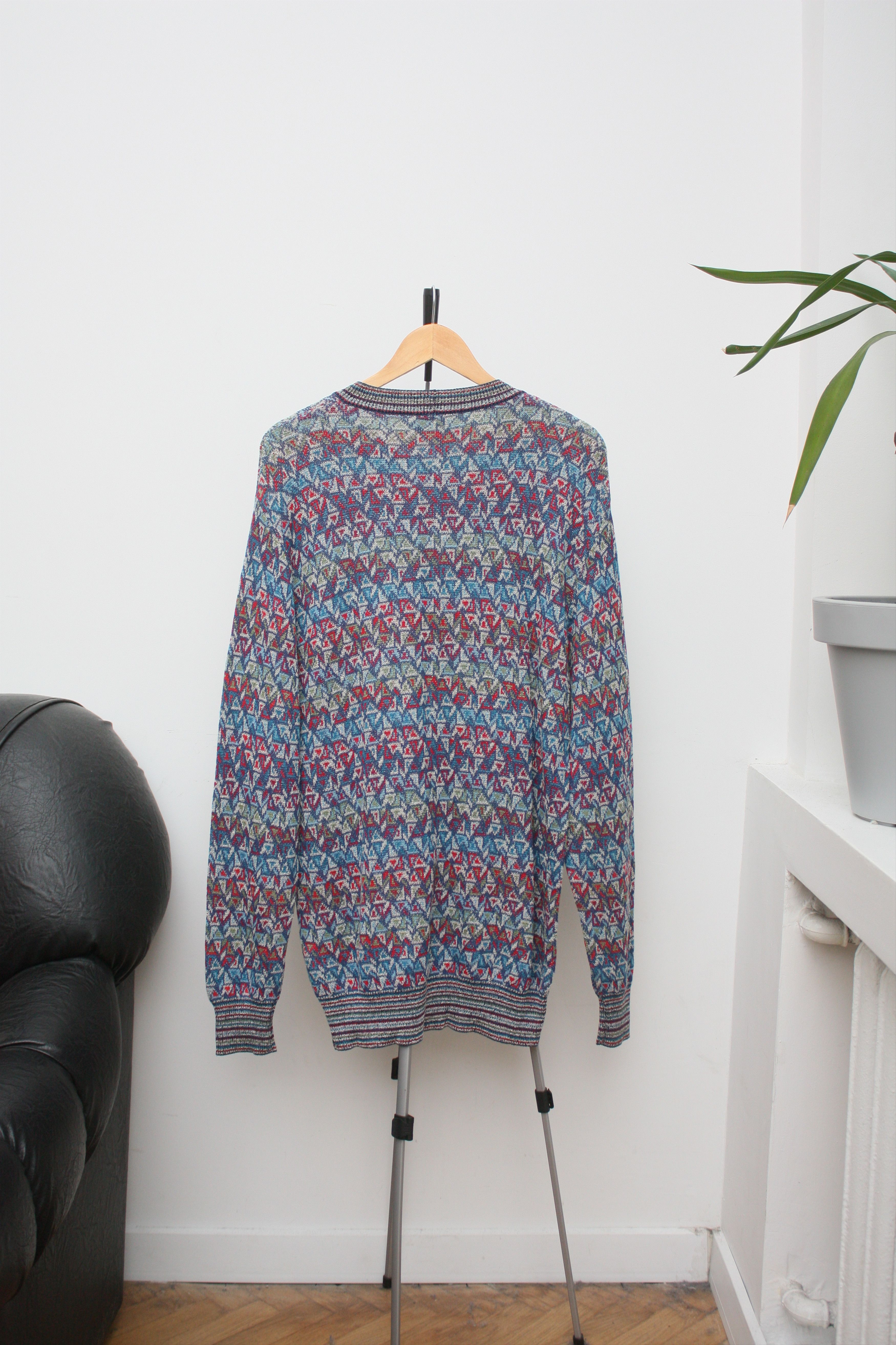 Missoni Missoni Sport Vintage Abstract Knitted Sweater Men's 52 Size US L / EU 52-54 / 3 - 3 Thumbnail