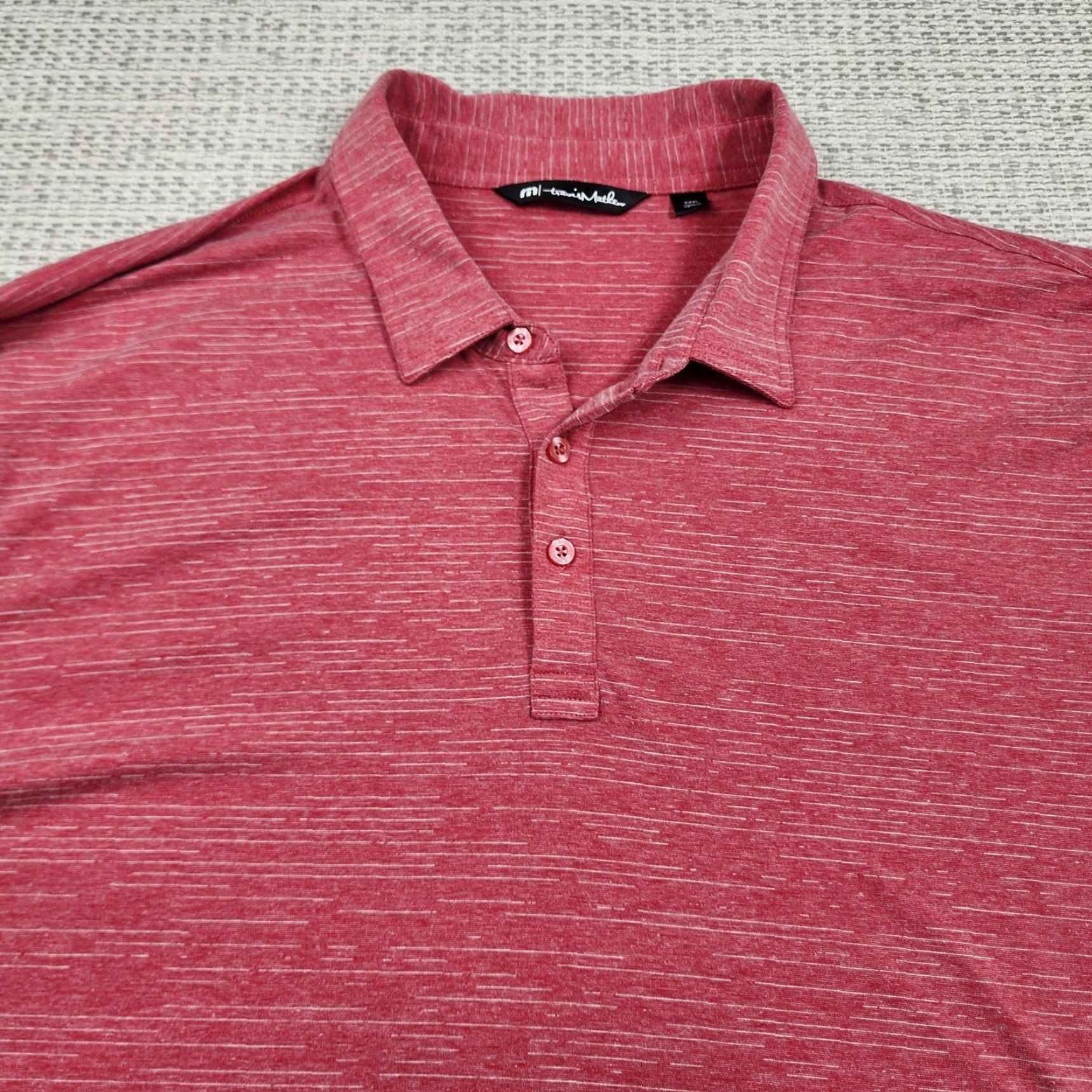 TravisMathew Travis Mathew Polo Golf Shirt Red 3XL Mens GarbageMan Invitational Stretch Size US XXL / EU 58 / 5 - 6 Thumbnail