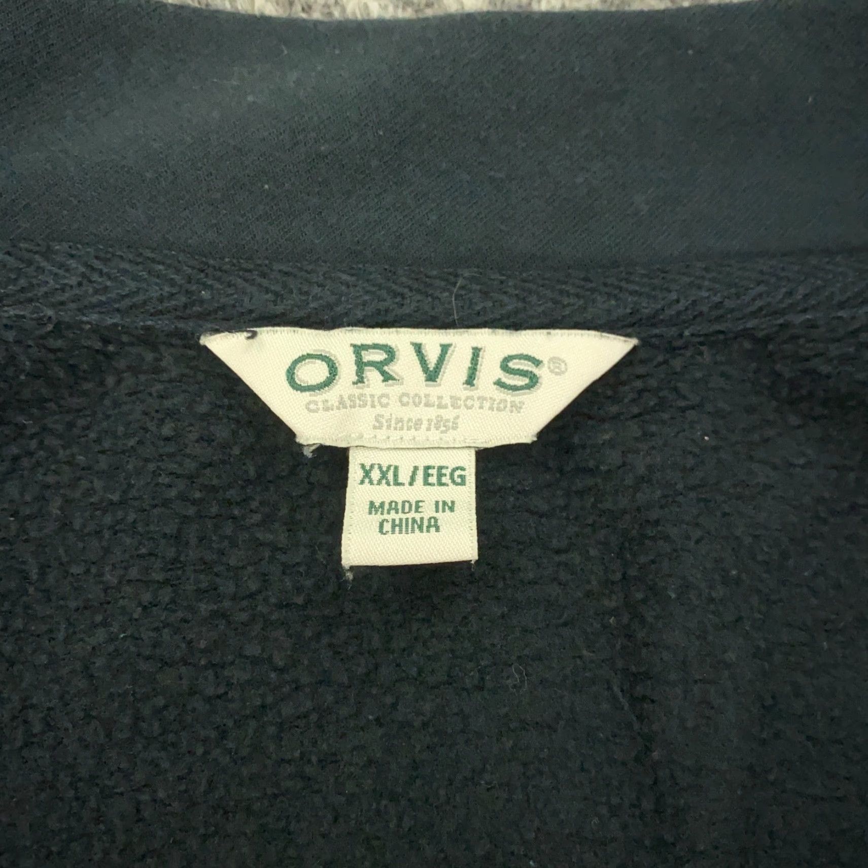 Orvis Orvis Womens Sweatshirt XXL Black Long Sleeve Boxy Oversized V-Neck Stretch Size XXL / US 16-18 / IT 52-54 - 4 Thumbnail