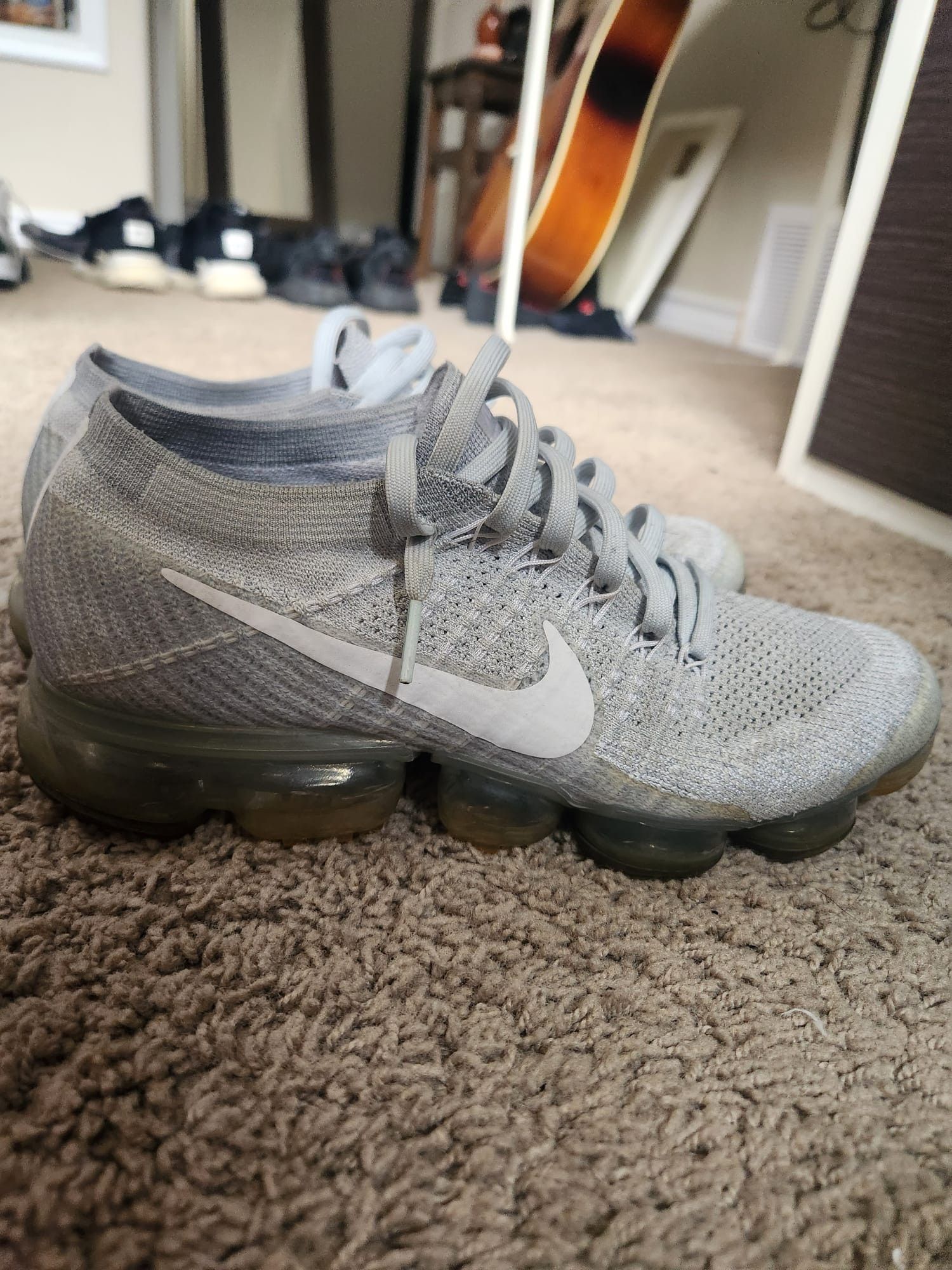 Nike Nike Air VaporMax Pure Platinum Size US 8.5 / EU 41-42 - 4 Thumbnail