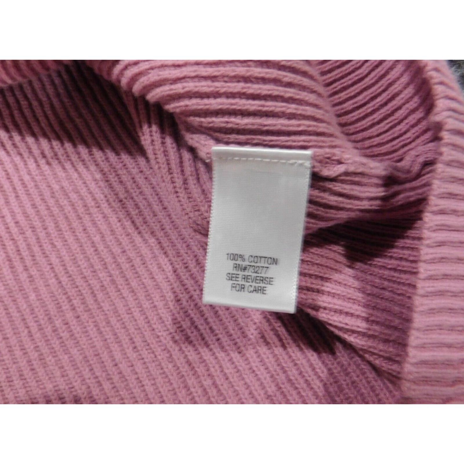 Croft & Barrow Croft & Barrow Womens Sweater Large Purple Stretch Pullover Turtleneck Size L / US 10 / IT 46 - 5 Thumbnail