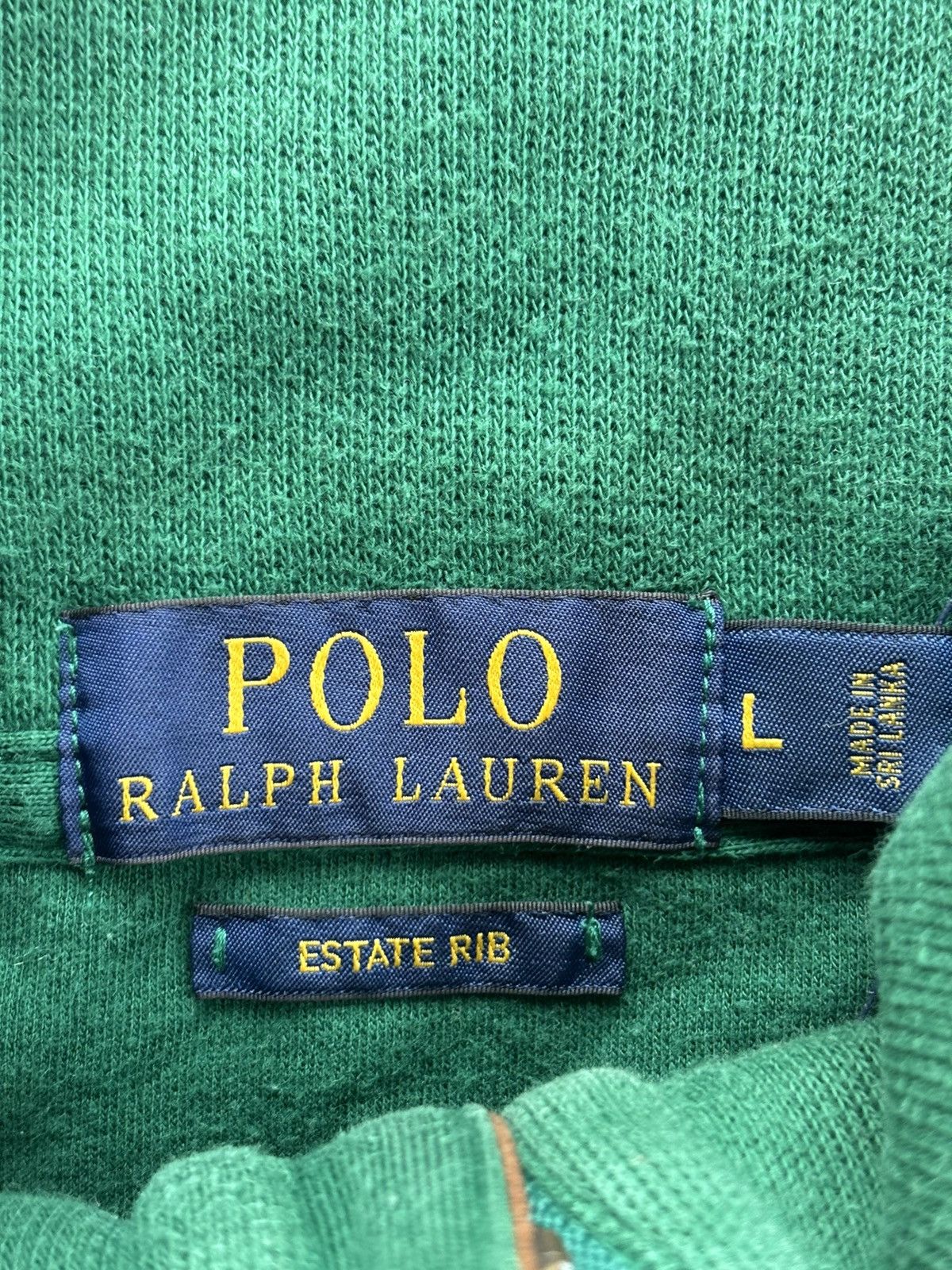 Polo Ralph Lauren Polo Ralph Lauren Bottle Green Quarter Zip Size US L / EU 52-54 / 3 - 5 Thumbnail
