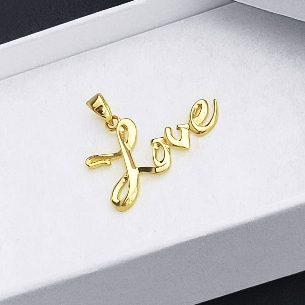 Other Cursive Love Script Polished Real 14k Yellow Gold Pendant Size ONE SIZE - 1 Thumbnail