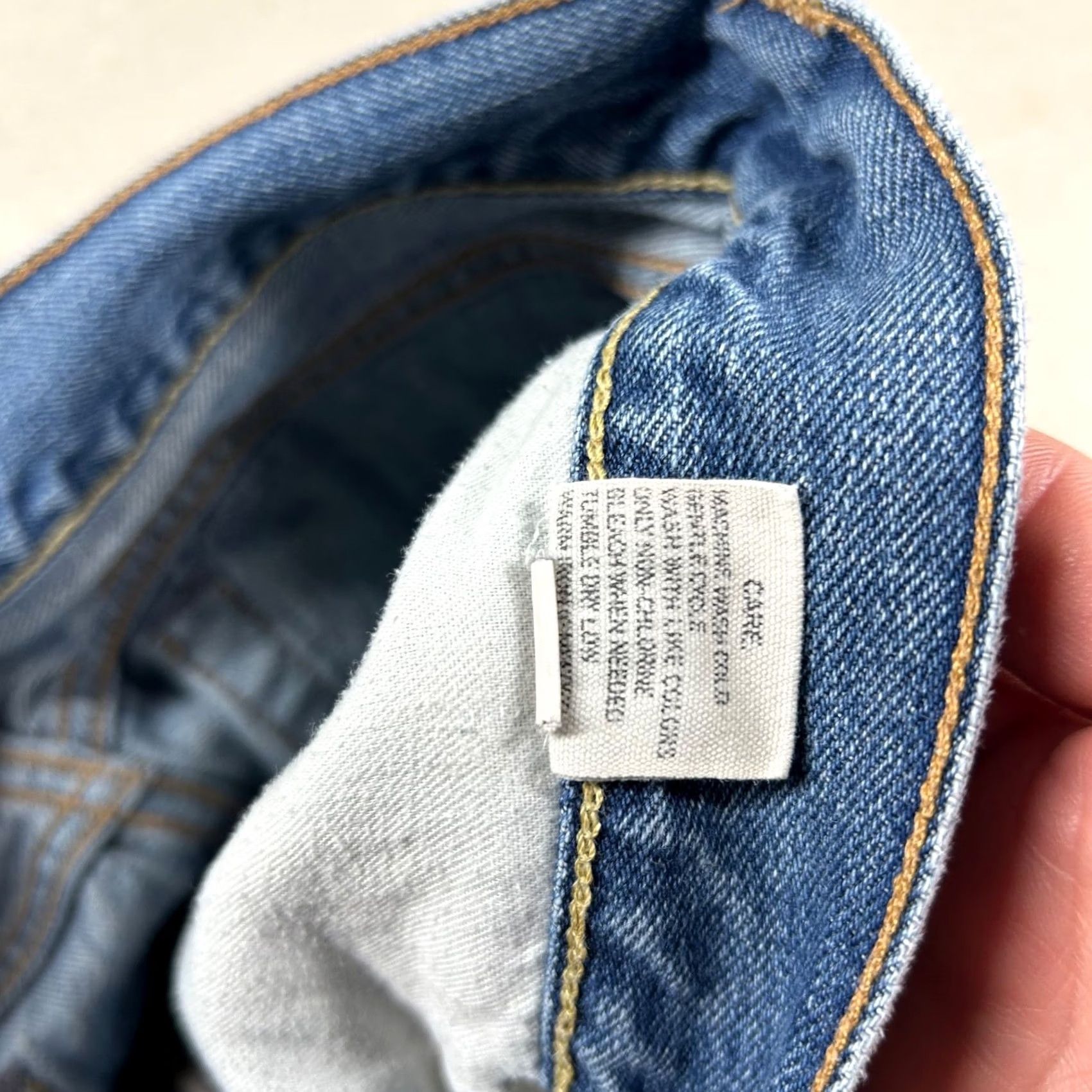 Polo Ralph Lauren VINTAGE Polo Ralph Lauren Jeans Mens 33x32 Classic Fit Distressed Denim 5-Pocket Blue Cotton Jeans Mens Regular 30in Inseam Girls? Size US XS / EU 42 / 0 - 5 Thumbnail