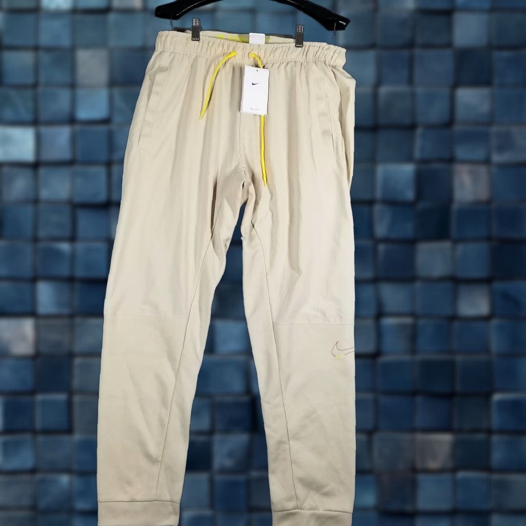 Nike Nike Jogger Pants Mens L Beige Tapered Dri-Fit Training NSW - Athletic, Sport, Activewear Size US 33 - 1 Thumbnail