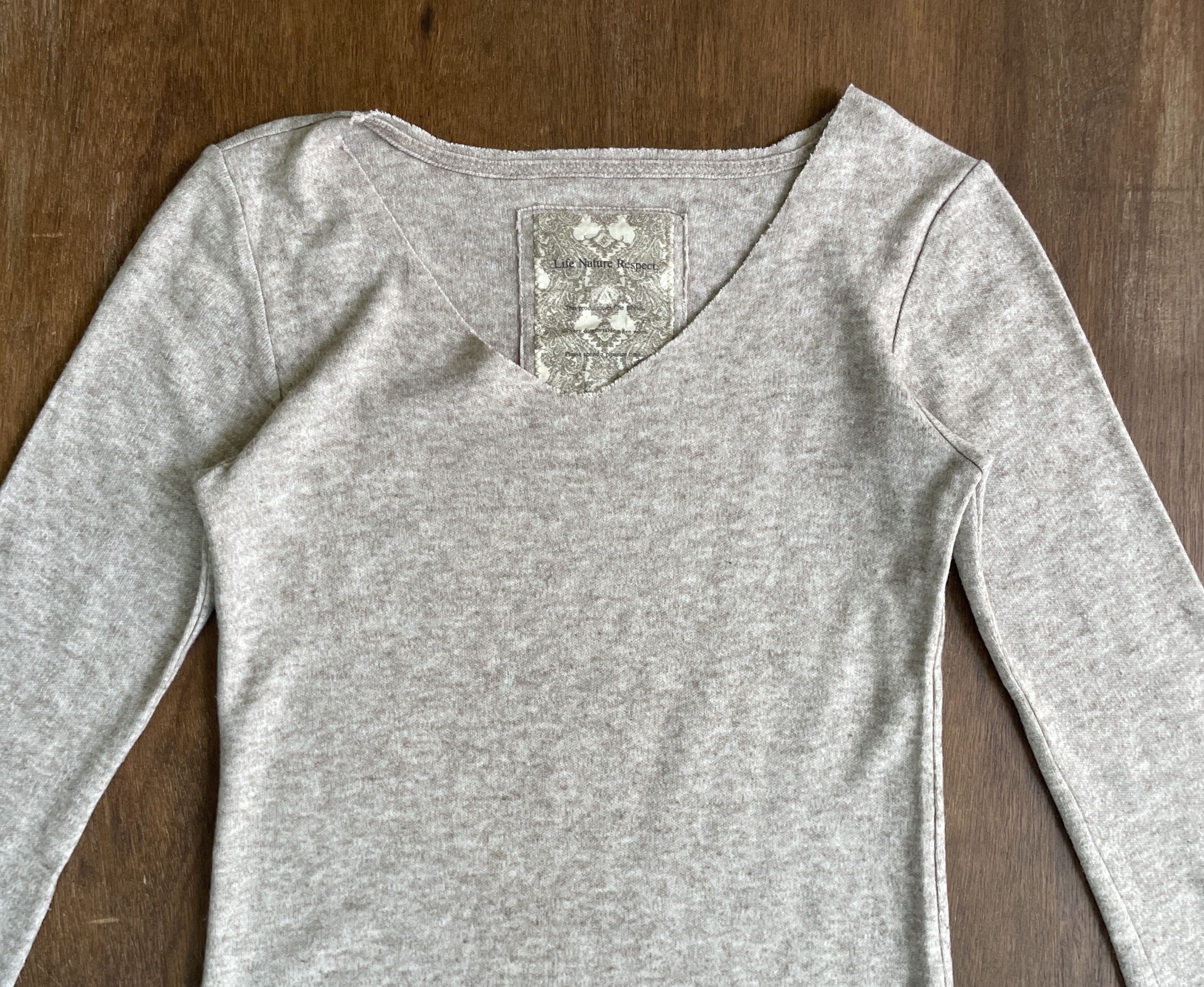 GOA G.O.A Gray Long Sleeve Knit Top Scoop Neck Size US S / EU 44-46 / 1 - 2 Thumbnail