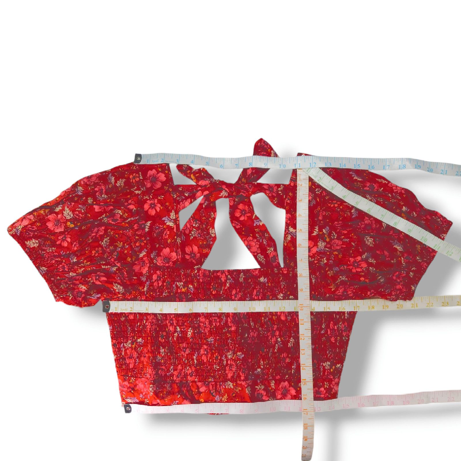 Other NWT Band of the Free Joelle Smocked Crop Top Sz. L [12] Size L / US 10 / IT 46 - 9 Thumbnail