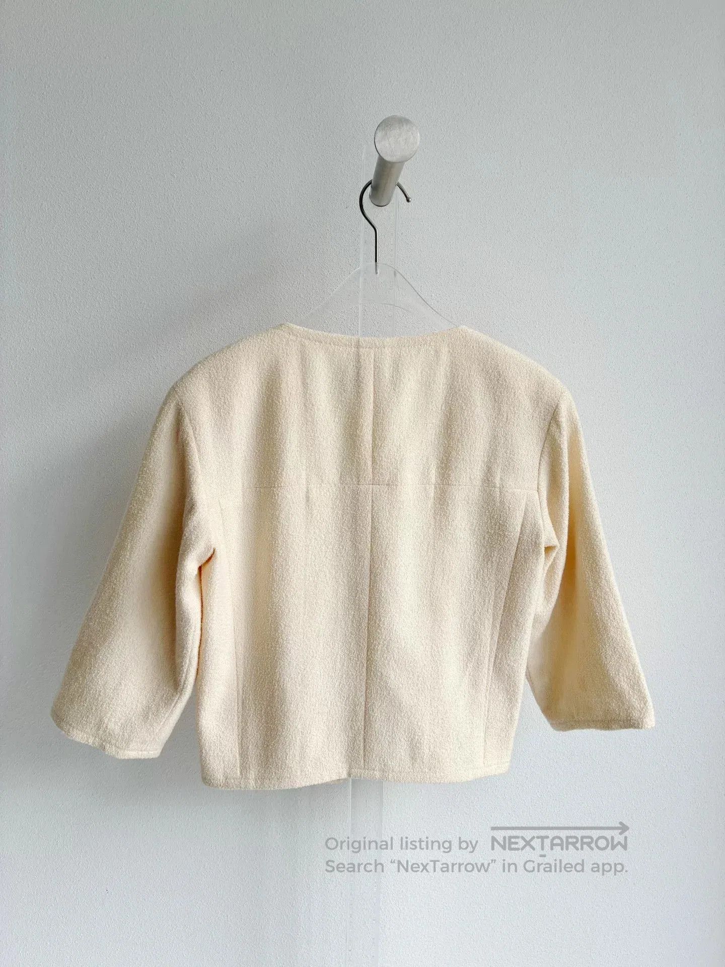 Chanel Chanel Off-White Short Coat. Size XXS / US 00 / IT 34 - 6 Thumbnail