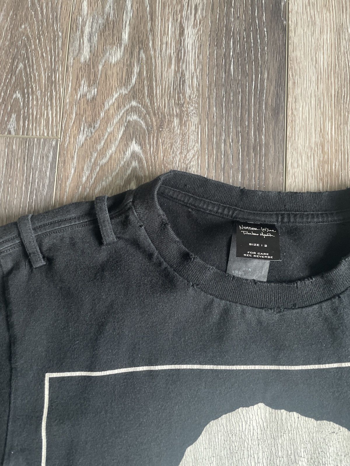 Japanese Brand × Number (N)ine Number nine skull tee 06ss