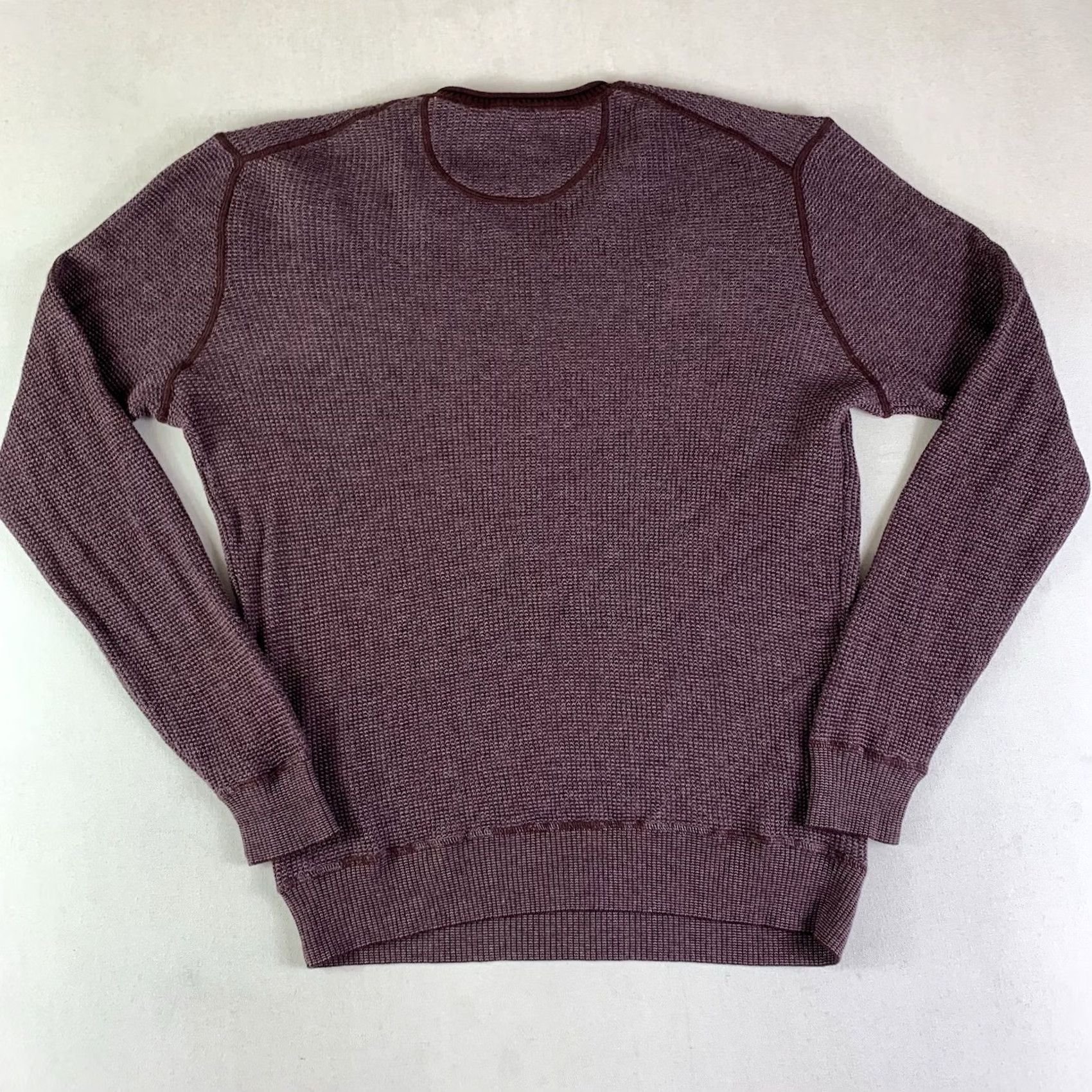 Tommy Bahama Tommy Bahama Sweater Mens Large V-Neck Knit Purple Long Sleeve Wool Cotton Pullover Knits, Regular Fit, Casual, Fall Winter Spring, Men Size US L / EU 52-54 / 3 - 5 Thumbnail