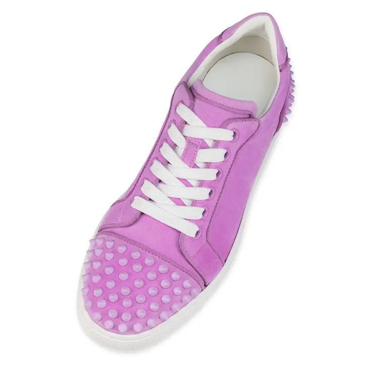 Christian Louboutin oc11z0125 Vieira 2 Orlato Flat Suede in Purple Size US 6.5 / IT 36.5 - 3 Thumbnail