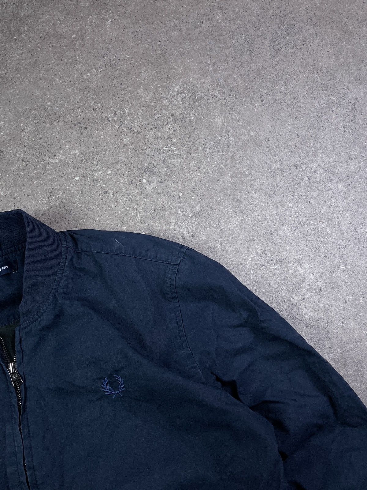 Fred Perry Fred Perry vintage small logo navy bomber jacket Size US M / EU 48-50 / 2 - 2 Thumbnail
