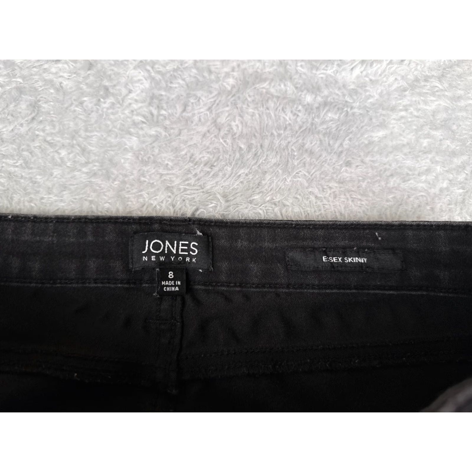 Jones New York Jones New York Jeans Women's 8 Black Denim Skinny Mid Rise 28x28 Regular Fit Size 30" / US 8 / IT 44 - 6 Thumbnail