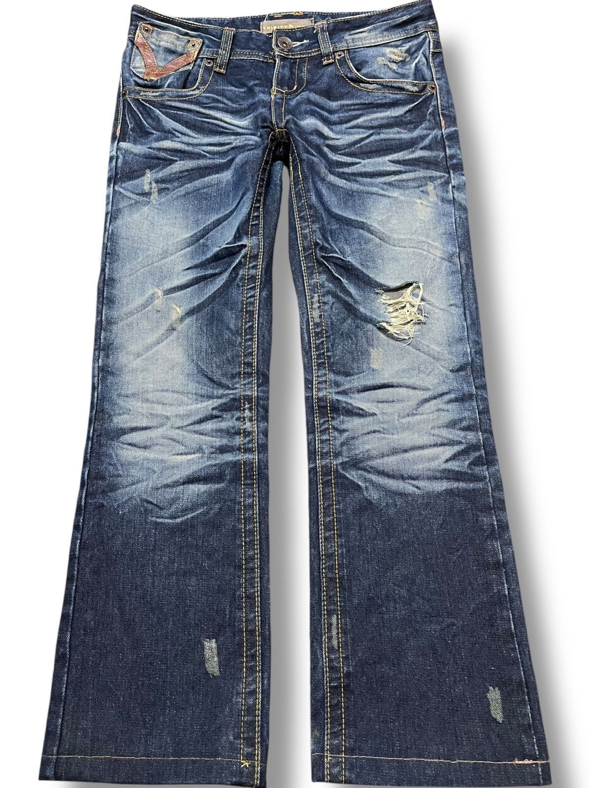 Trinity The Label Vintage Trinity Jeans Whiskers Denim Size US 32 / EU 48 - 1 Thumbnail