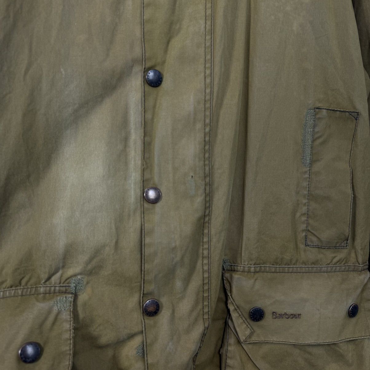 Barbour Vintage Barbour Waxed Trench Coat Jacket Size US L / EU 52-54 / 3 - 6 Thumbnail