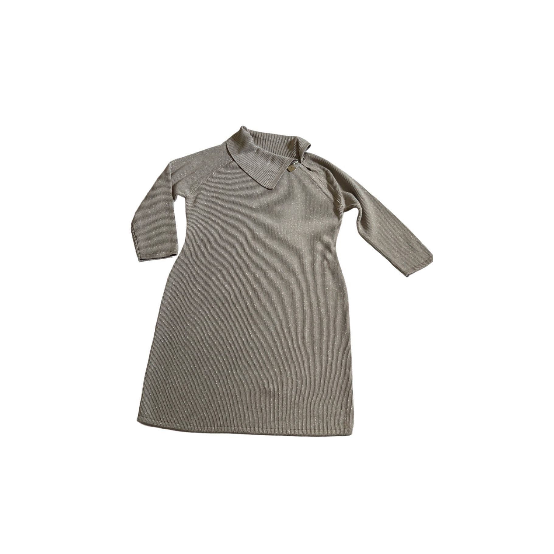 Women's Calvin Klein Gold beige sweater Dress Size L